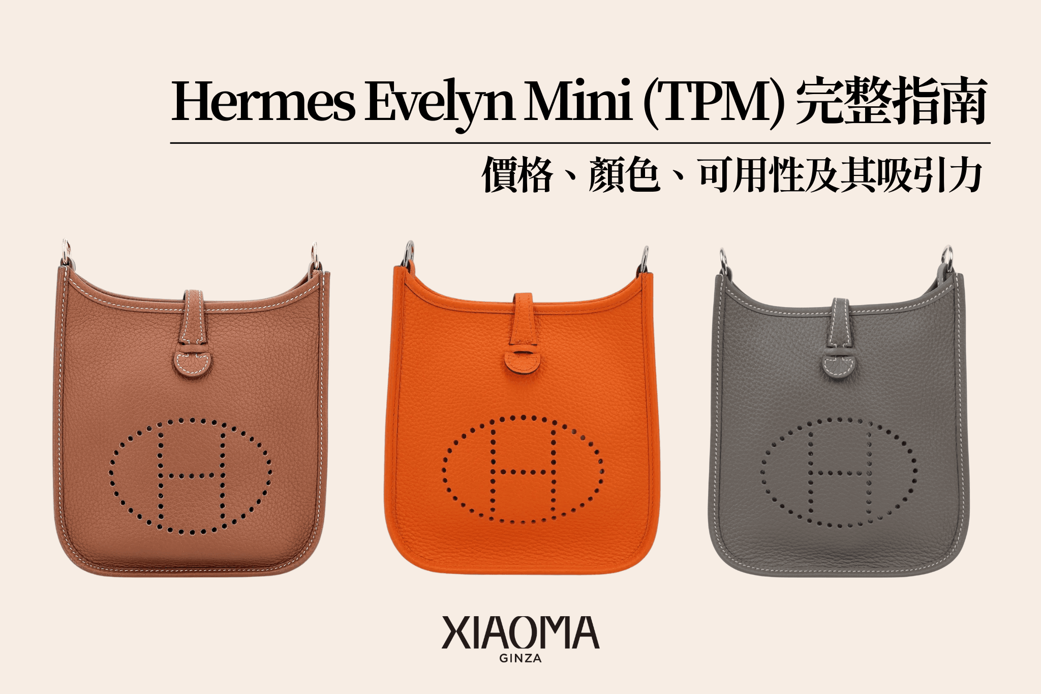 愛馬仕 Evelyn Mini（TPM）完全指南｜售價・熱門色・入手方式與魅力