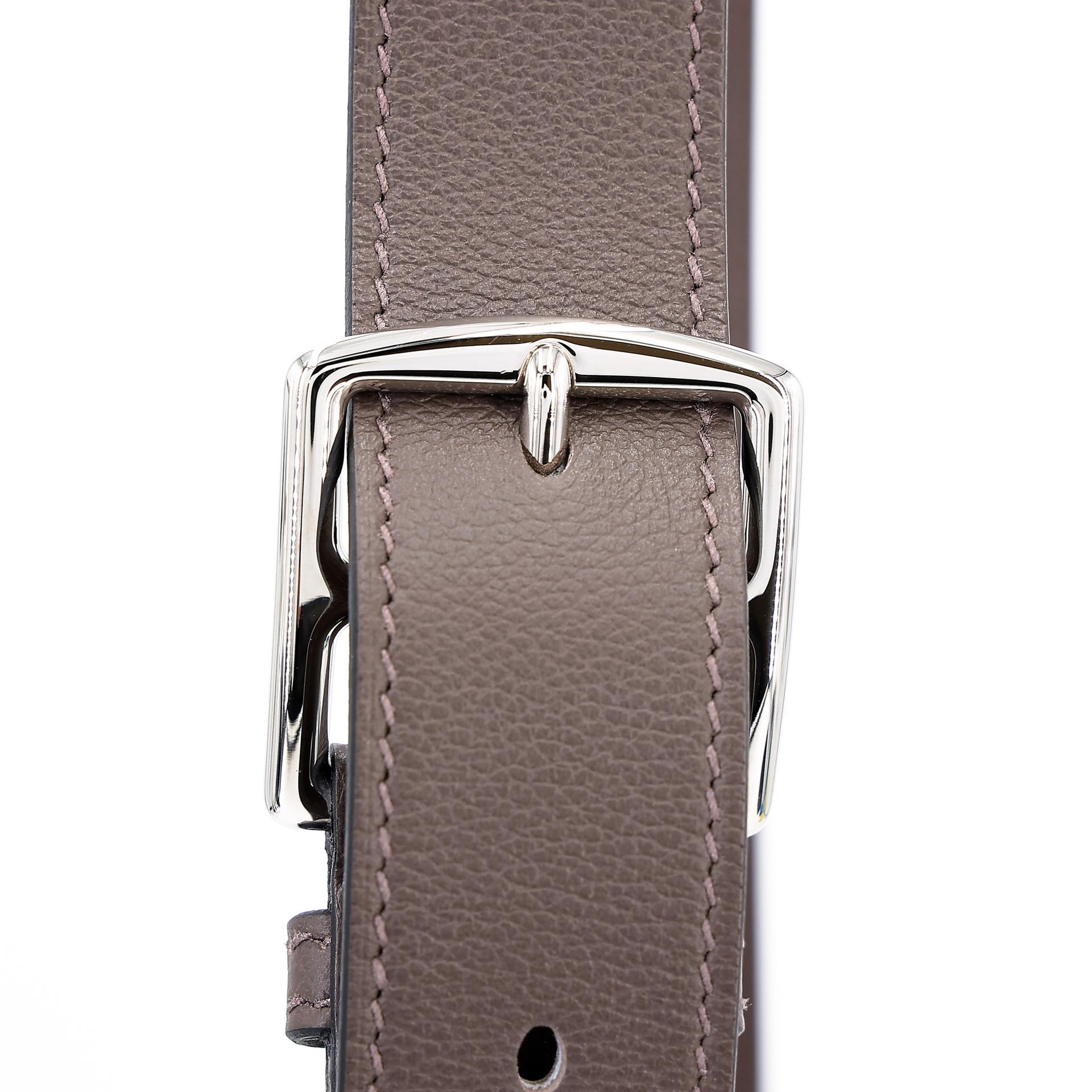 未使用保存品  HERMÈS 爱马仕  Kelly Messenger PM 4C 树皮色 Ecorce Evercolor皮 银扣 W刻 2024年 - 4