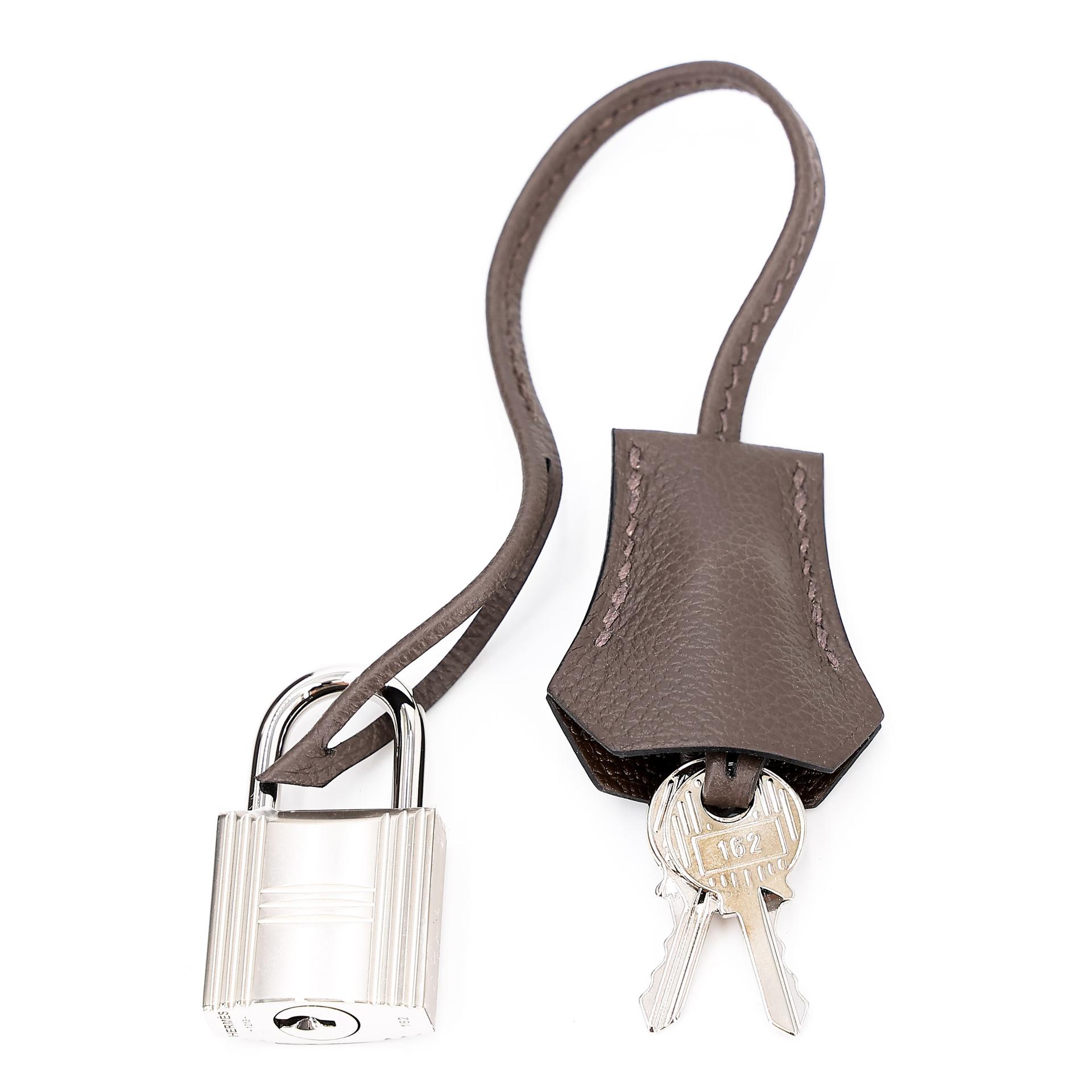 未使用保存品  HERMÈS 爱马仕  Kelly Messenger PM 4C 树皮色 Ecorce Evercolor皮 银扣 W刻 2024年 - 19