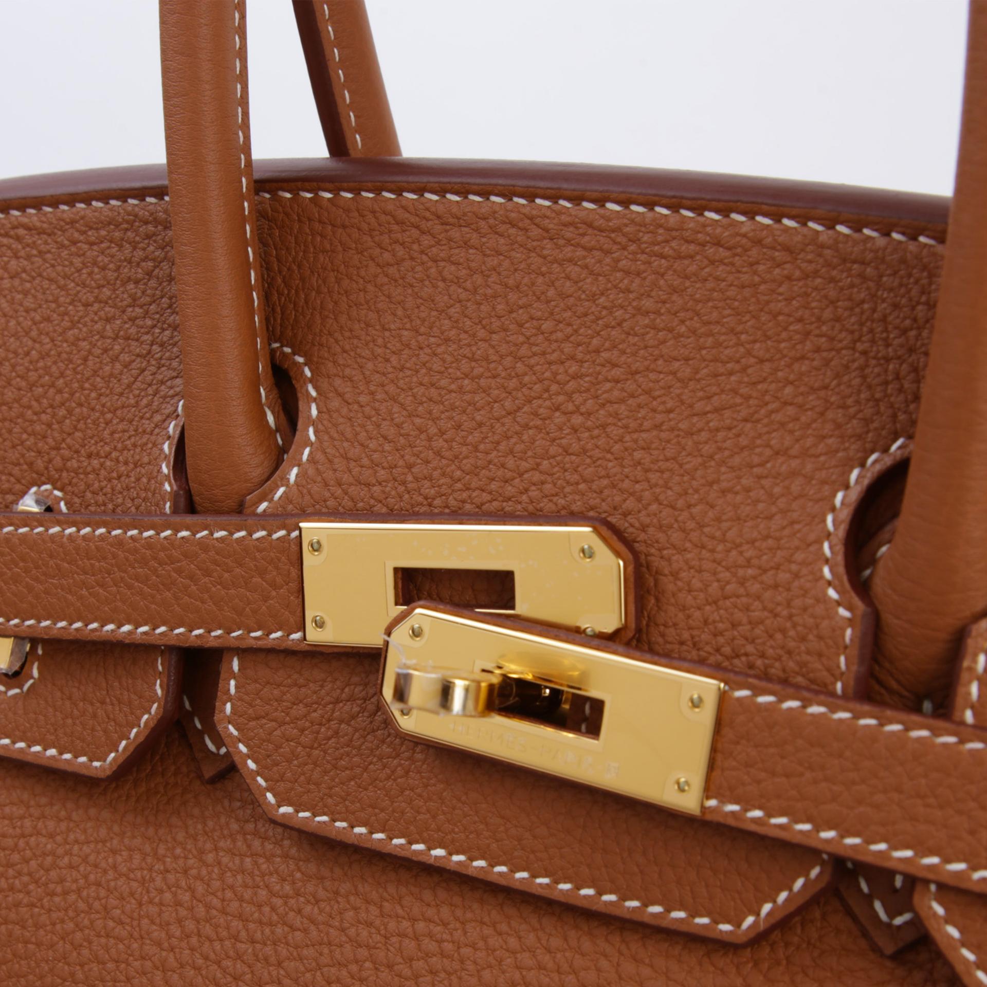 Brand New ( Rank N )  HERMÈS  Birkin 30 Gold (37) Togo Gold hardware K (2025) - 8