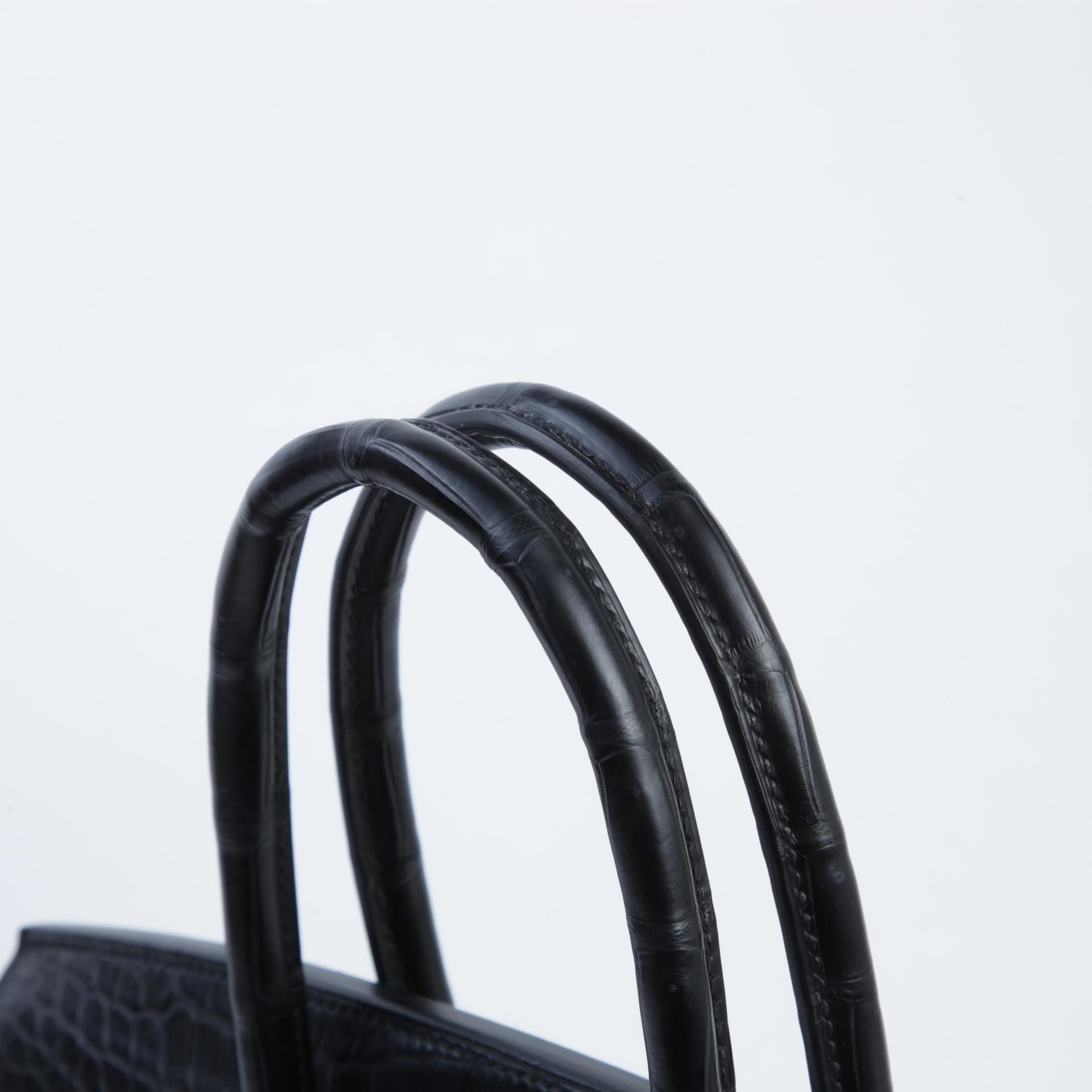 未使用保存品 HERMÈS 愛馬仕 Birkin 30 89 黑色 Noir (Black) ∧ 灣鱷 銀扣 Y刻 2020年 - 3