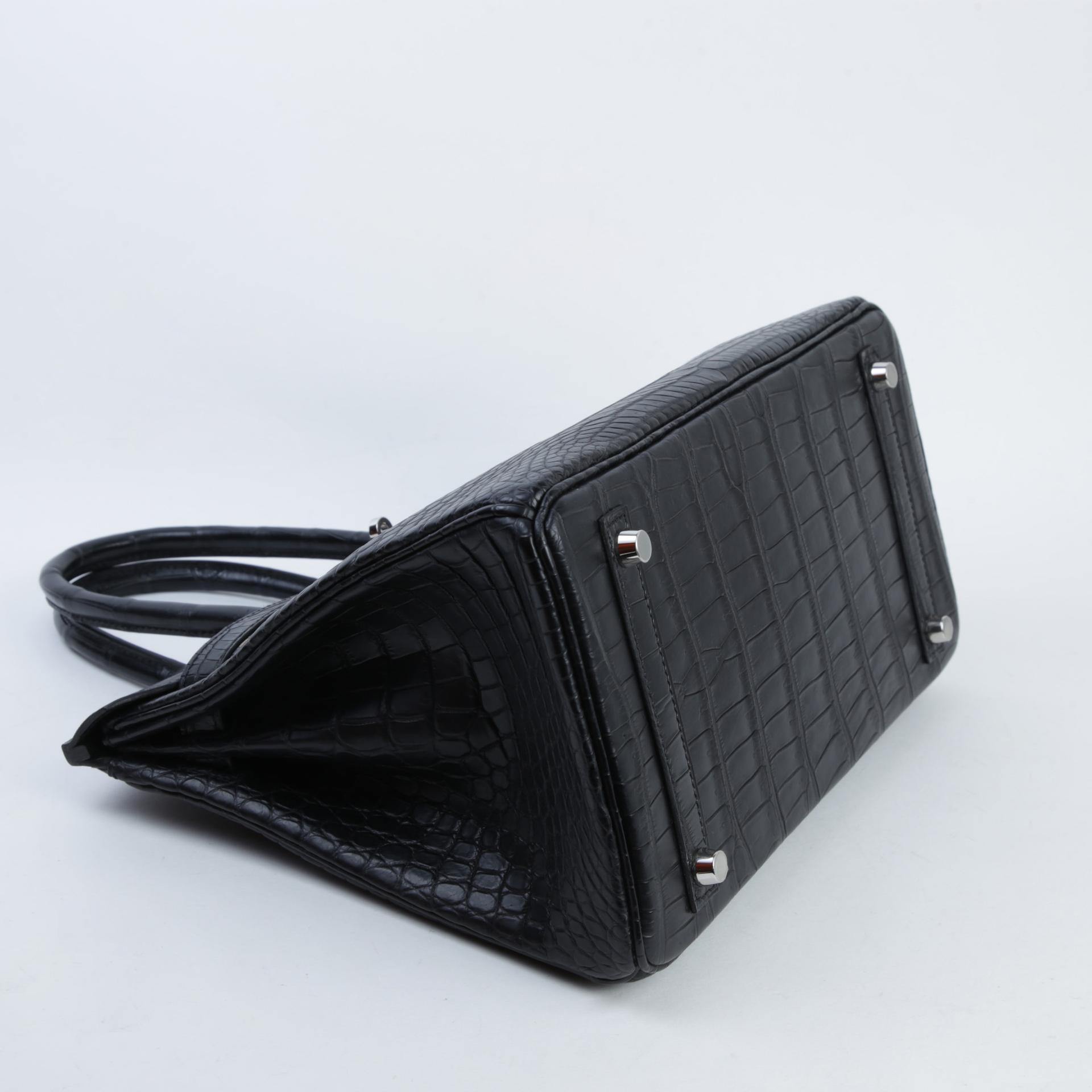 未使用保存品 HERMÈS 愛馬仕 Birkin 30 89 黑色 Noir (Black) ∧ 灣鱷 銀扣 Y刻 2020年 - 4