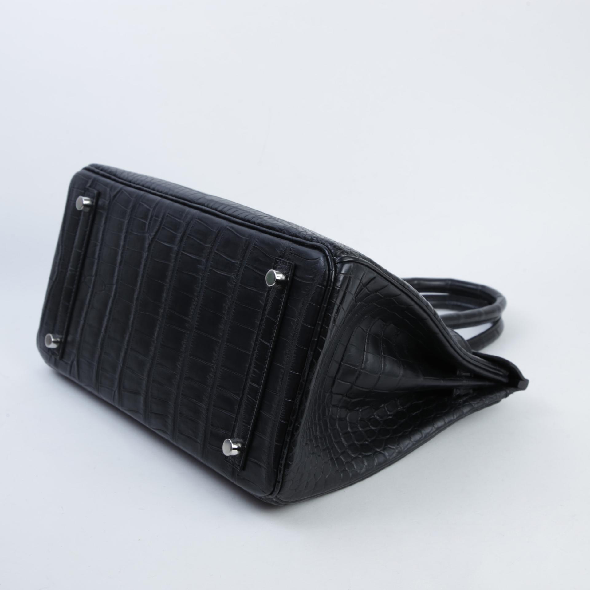 未使用保存品 HERMÈS 愛馬仕 Birkin 30 89 黑色 Noir (Black) ∧ 灣鱷 銀扣 Y刻 2020年 - 5