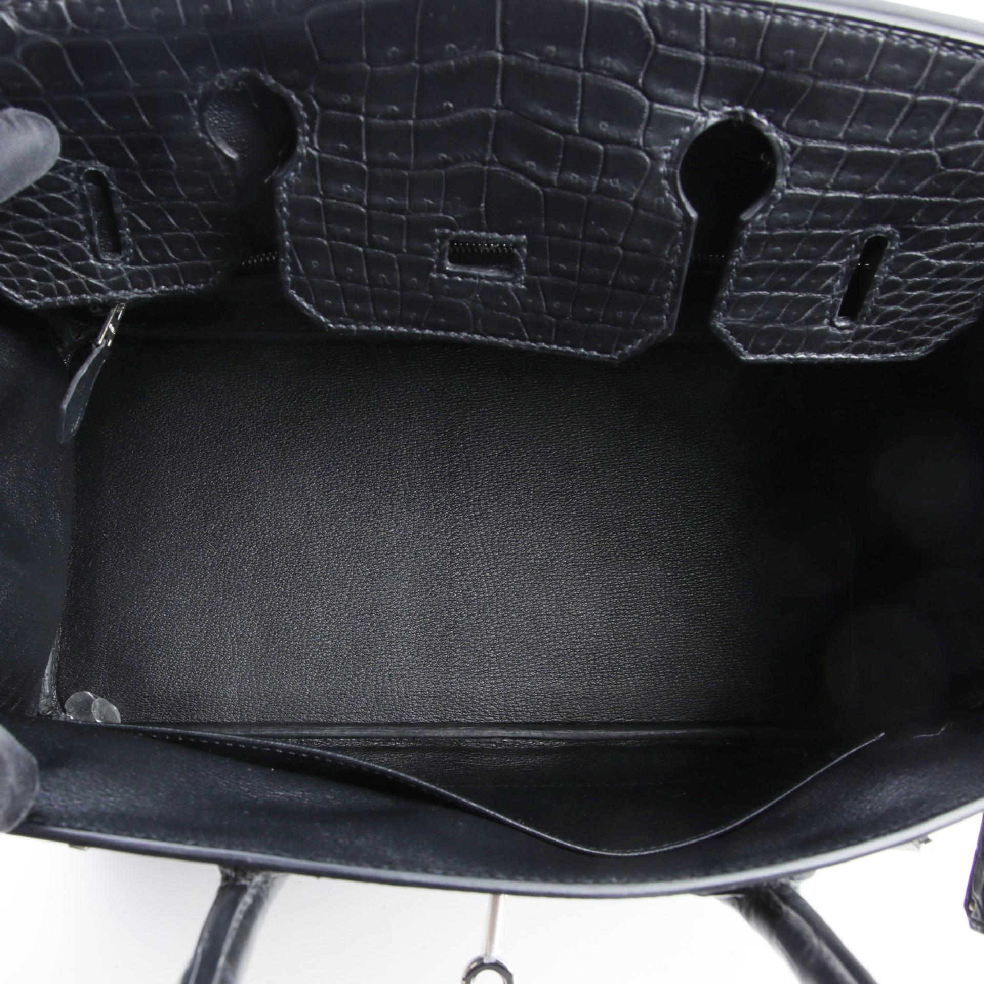 未使用保存品 HERMÈS 愛馬仕 Birkin 30 89 黑色 Noir (Black) ∧ 灣鱷 銀扣 Y刻 2020年 - 10