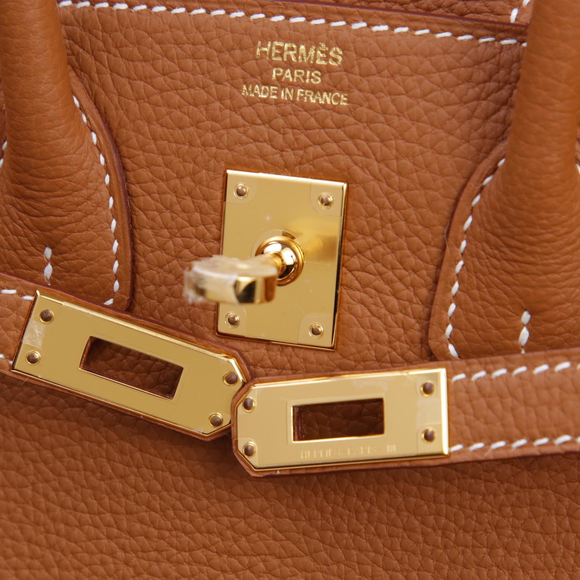 Brand New ( Rank N )  HERMÈS  Birkin 25 Gold (37) Togo Gold hardware W (2024) - 8