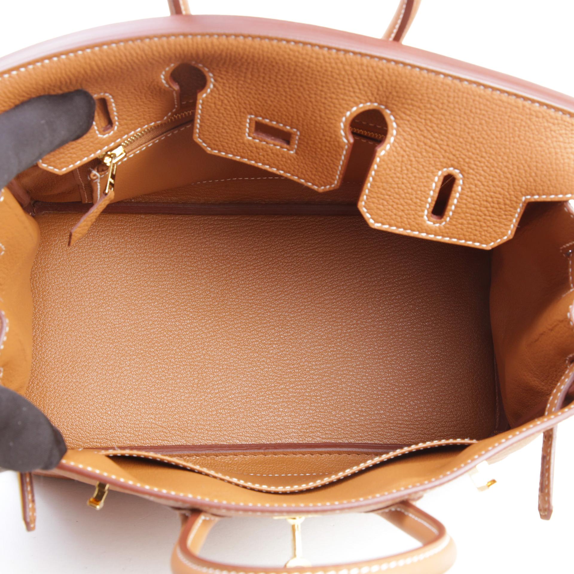 Brand New ( Rank N )  HERMÈS  Birkin 25 Gold (37) Togo Gold hardware W (2024) - 9