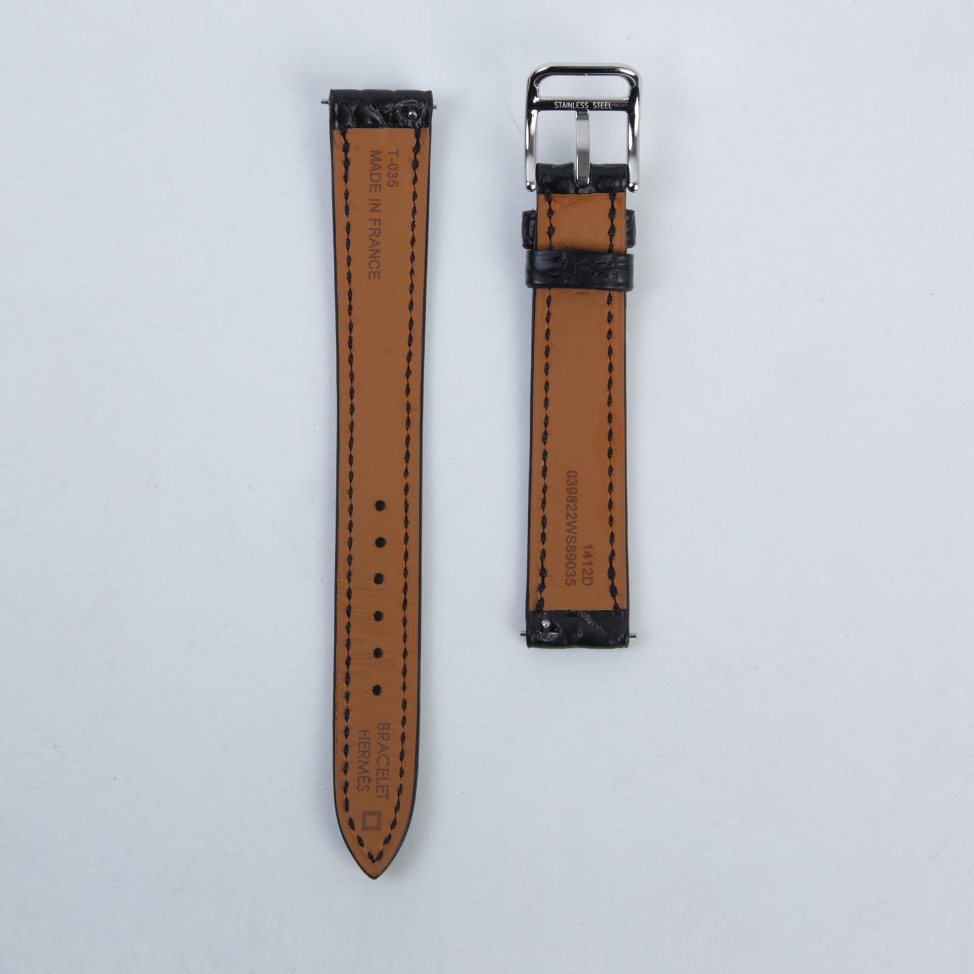 Leather Watch Strap Black (89)