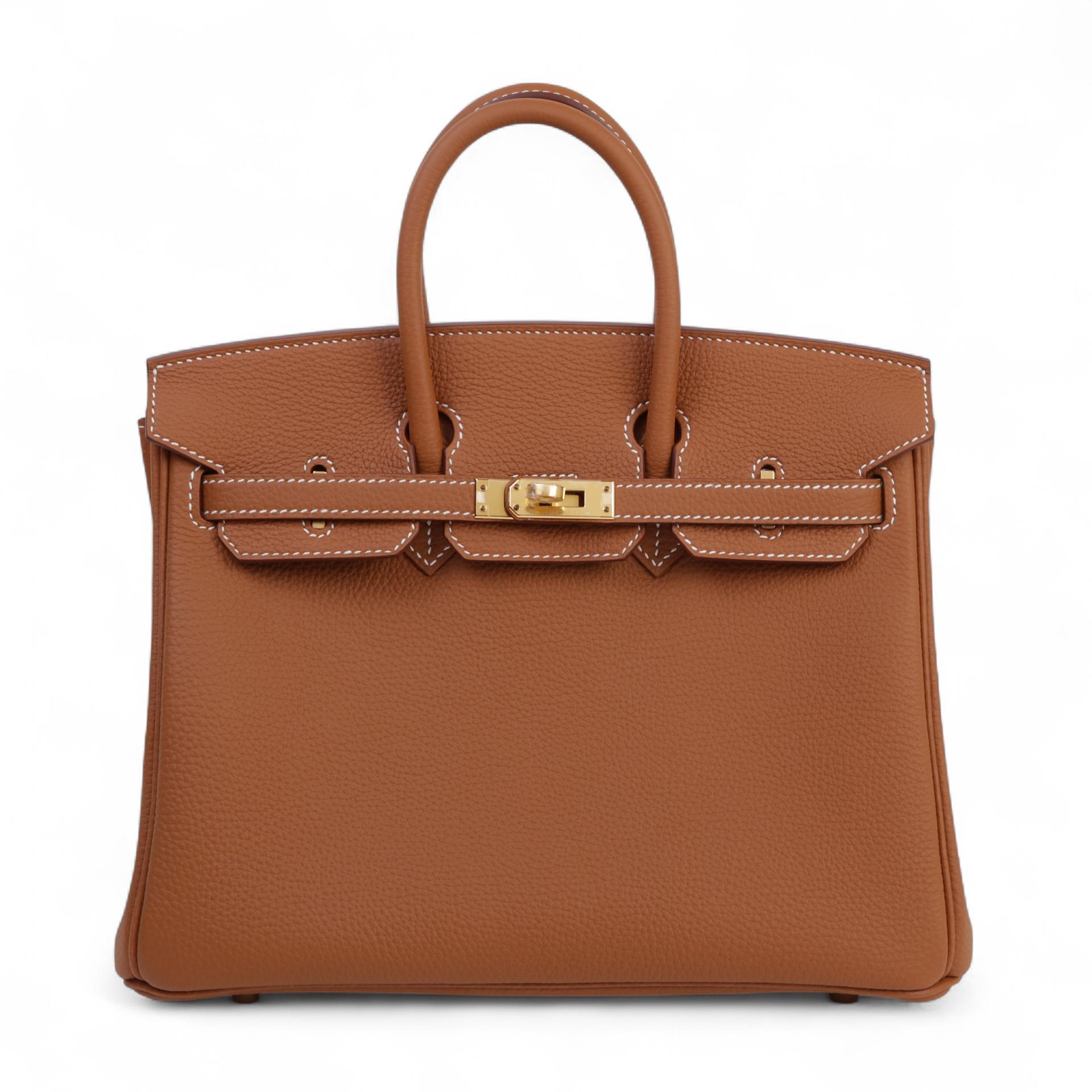 Brand New ( Rank N )  HERMÈS  Birkin 25 Gold (37) Togo Gold hardware W (2024) - 1