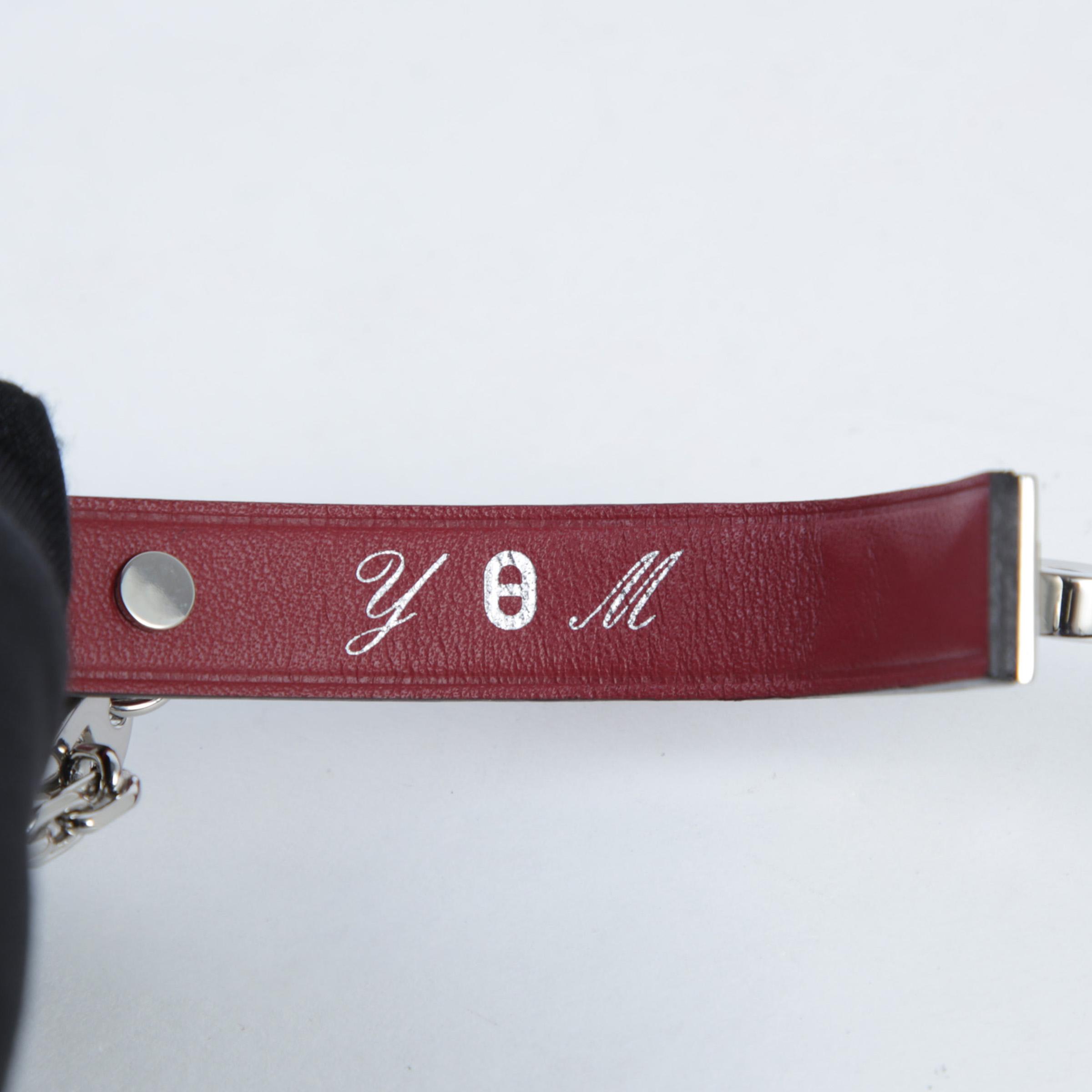 Unused ( Rank NS ) HERMÈS Kelly Glove Holder Rouge H (55) Tadelakt Palladium hardware - 4
