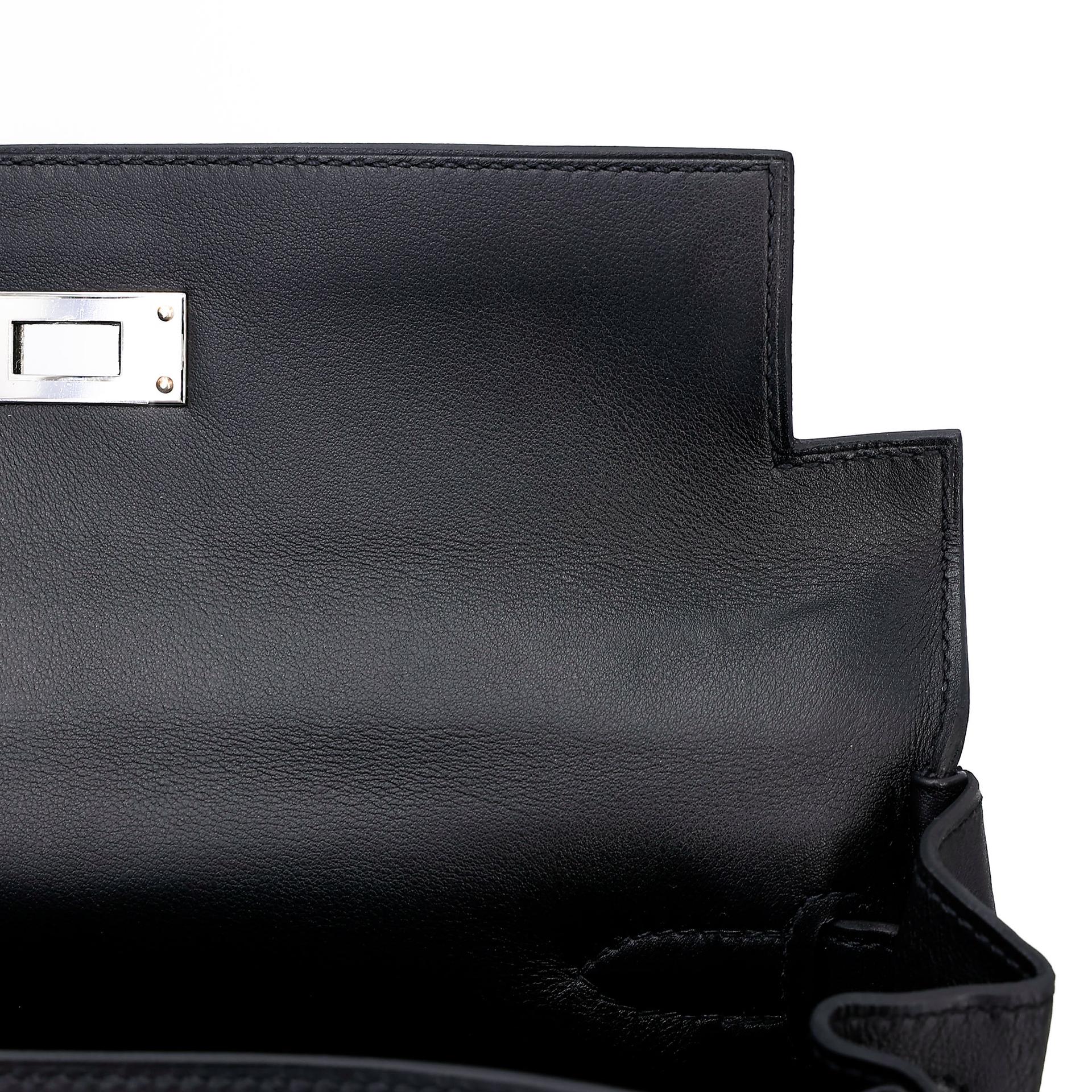 ランク NS 未使用品 HERMÈS エルメス 限定品 ケリー28 カレのアルファベット ブラック (89) キャンバス スイフト シルバー金具 C刻印 - 13