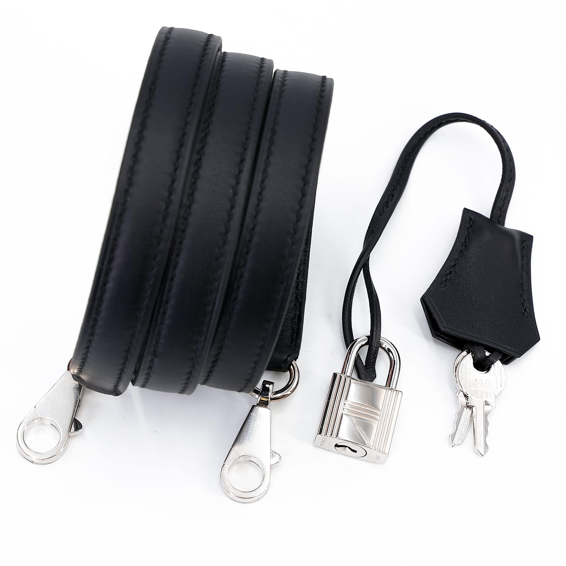 ランク NS 未使用品 HERMÈS エルメス 限定品 ケリー28 カレのアルファベット ブラック (89) キャンバス スイフト シルバー金具 C刻印 - 19