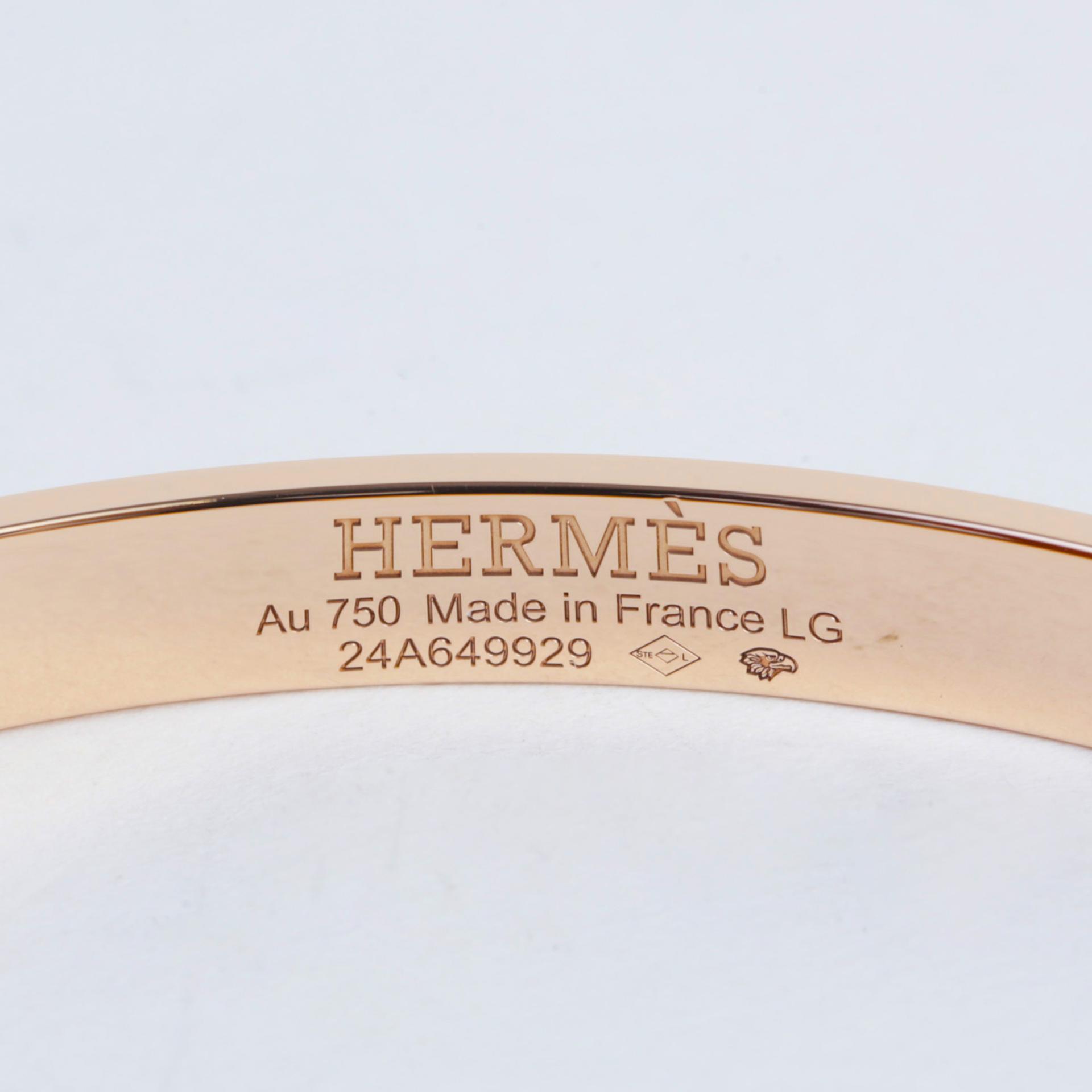 Brand New ( Rank N ) HERMÈS Kelly Bracelets Rose Gold Rose Gold Diamond White Gold hardware Rose Gold hardware - 7