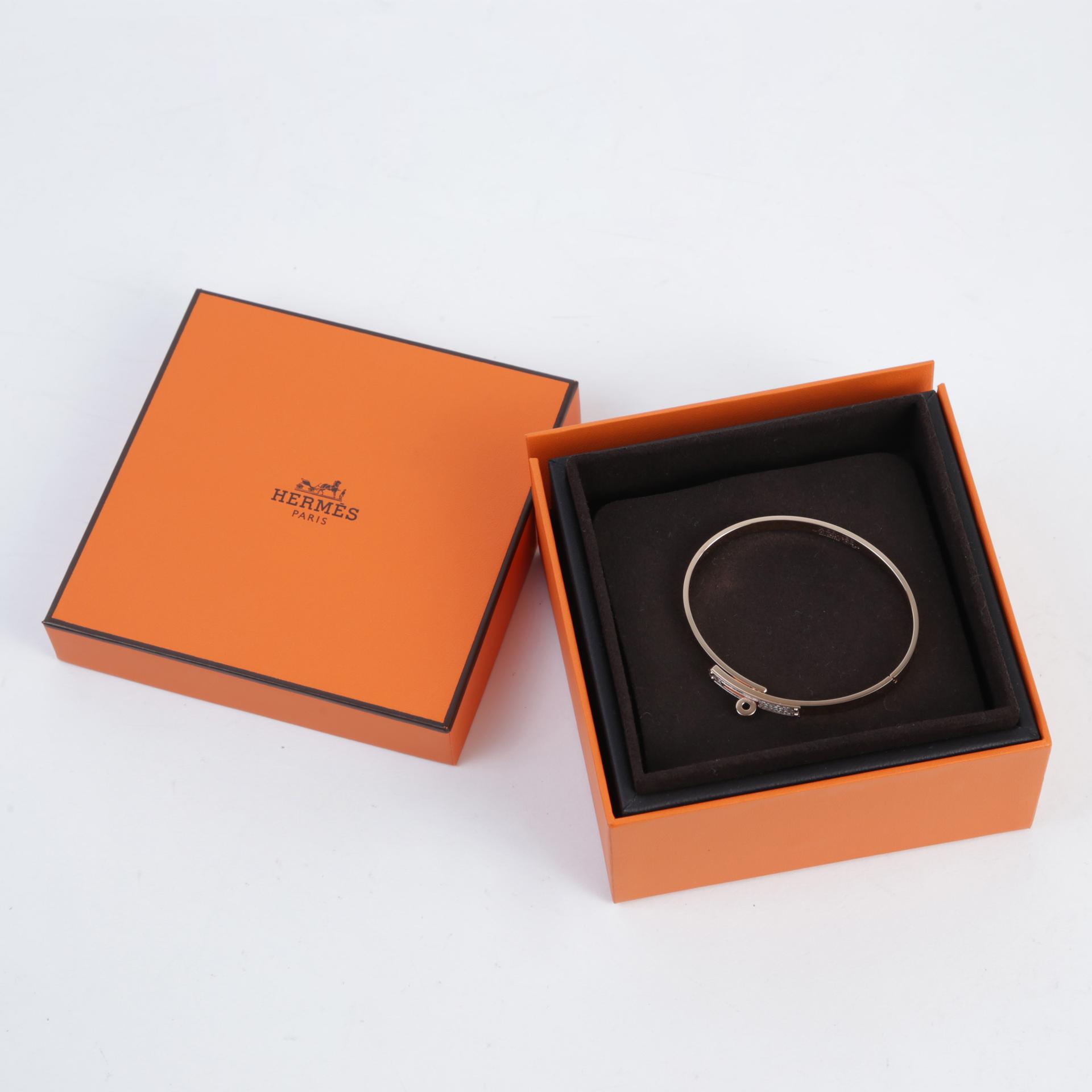 Brand New ( Rank N ) HERMÈS Kelly Bracelets Rose Gold Rose Gold Diamond White Gold hardware Rose Gold hardware - 8