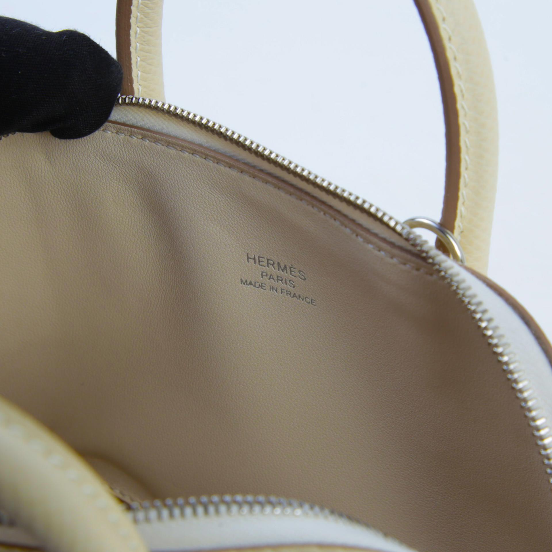 Unused ( Rank NS )  HERMÈS  Bolide On Wheels Craie (10) Vert Vertigo (U4) Epsom Palladium hardware W (2024) - 11