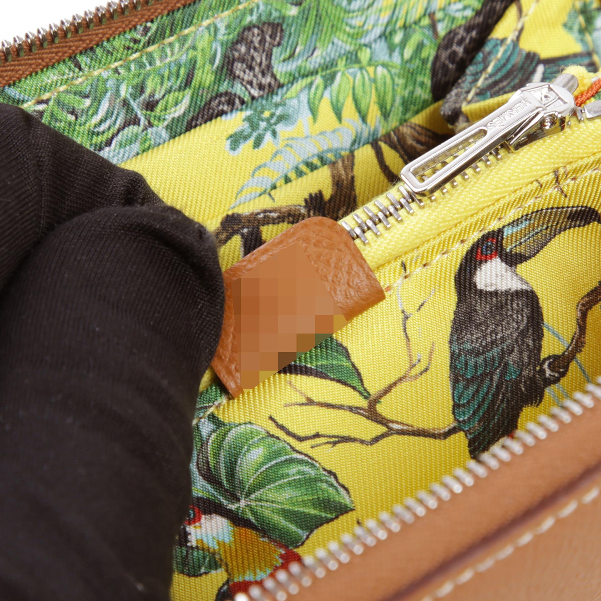 Very Good ( Rank A) HERMÈS Silk’in Compact wallet Gold (37) Multi-color Epsom Silk Palladium hardware D (2019) - 10