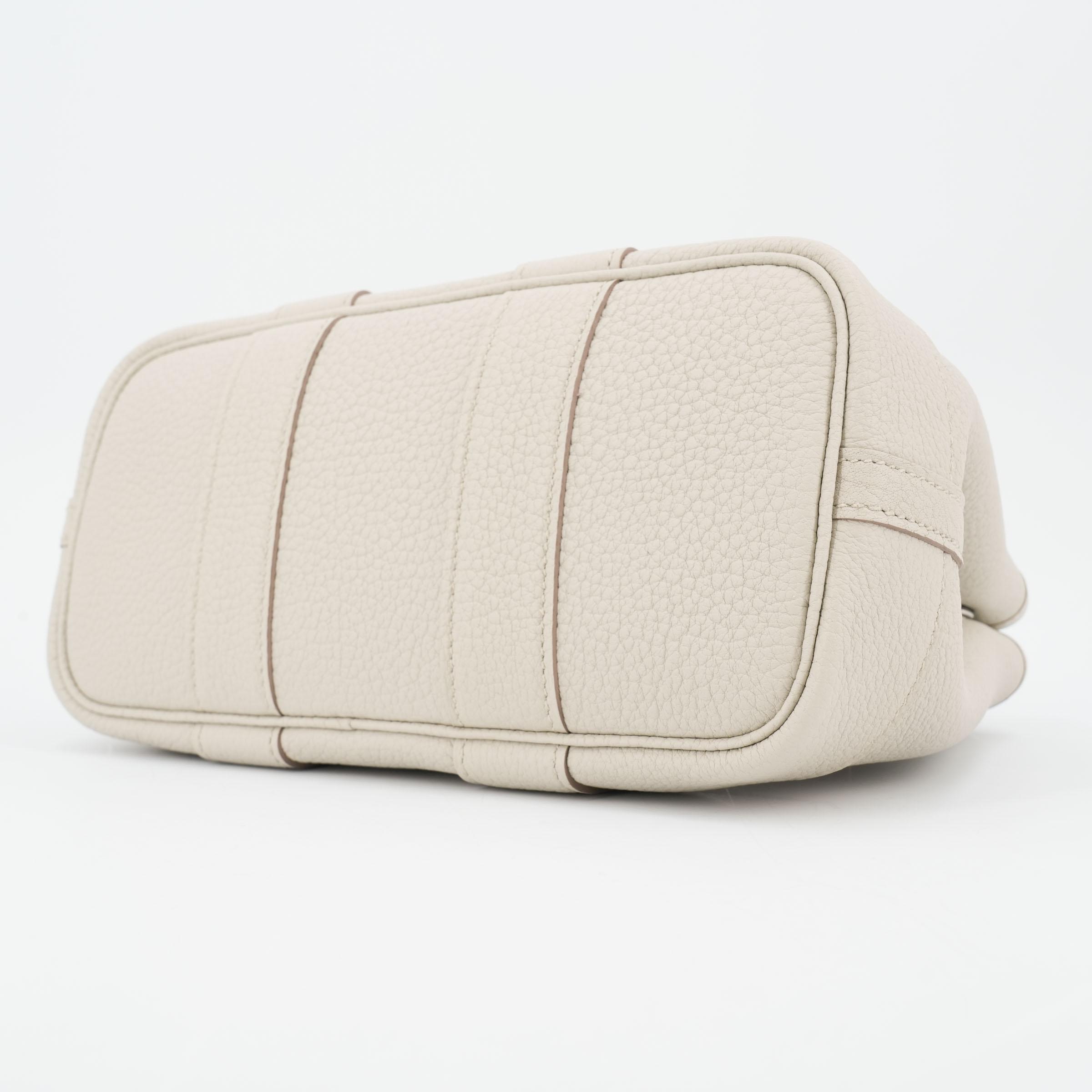 Brand New ( Rank N ) HERMÈS Neo Garden Party 23 Beton (8L) Negonda Palladium hardware W (2024) - 5
