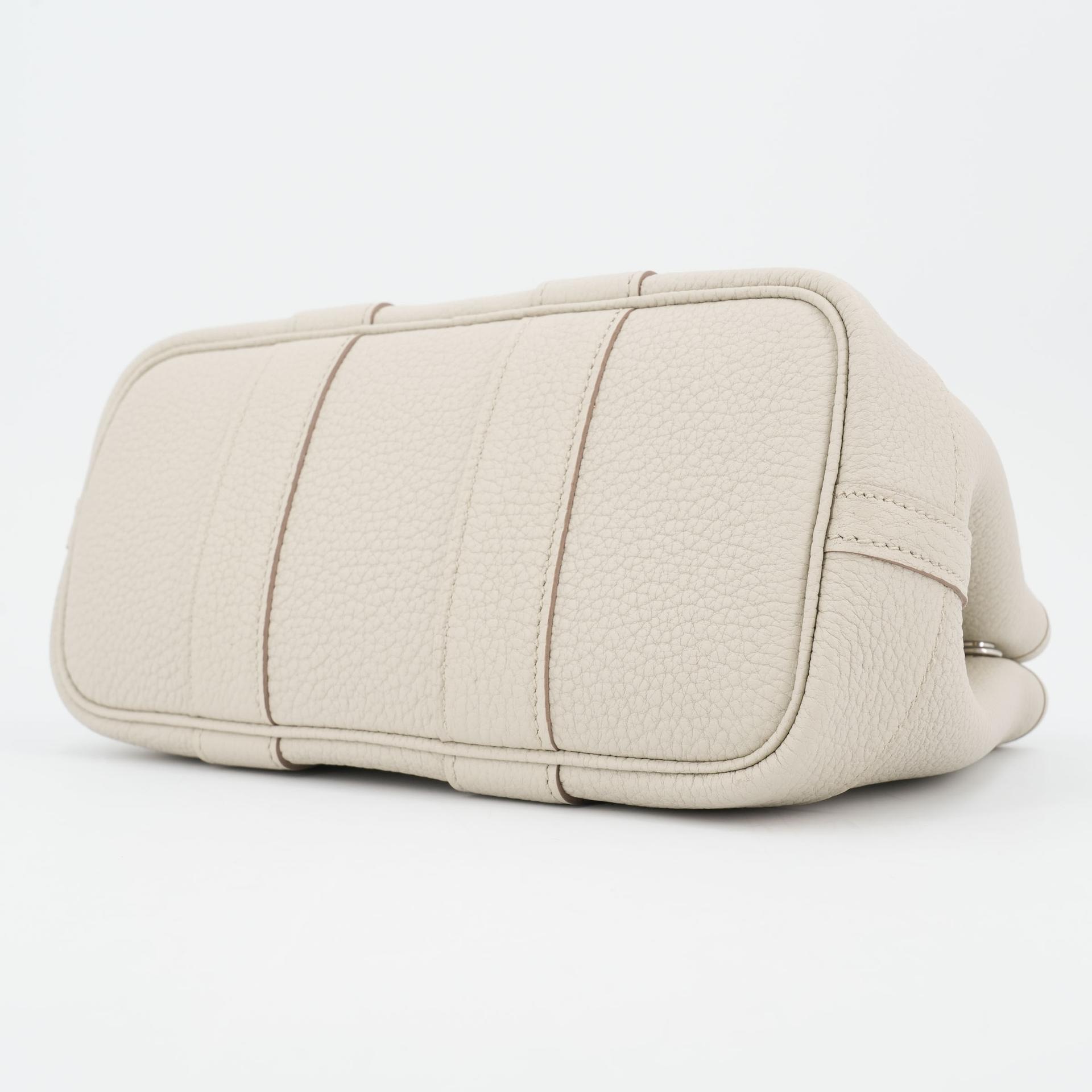 Brand New ( Rank N ) HERMÈS Neo Garden Party 23 Beton (8L) Negonda Palladium hardware W (2024) - 6