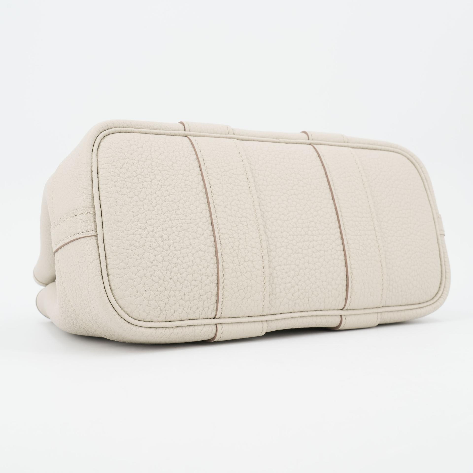 Brand New ( Rank N ) HERMÈS Neo Garden Party 23 Beton (8L) Negonda Palladium hardware W (2024) - 7