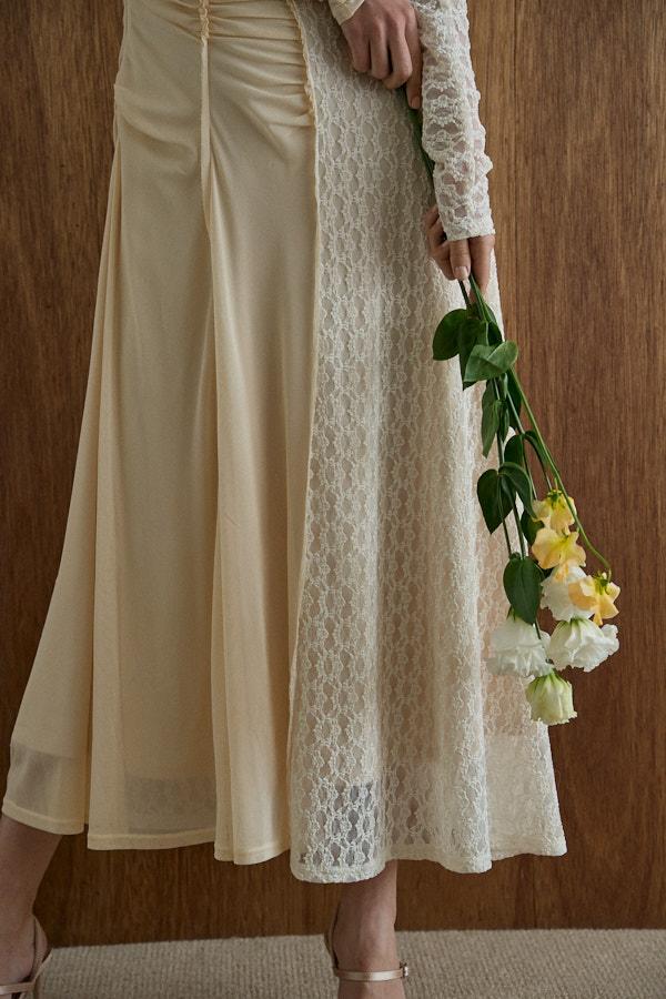 ERADIE Lace＆Churu Switching Dress - 5