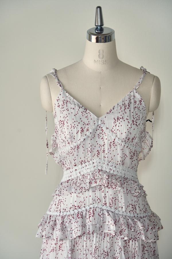 ERADIE Petit Heart One Piece Dress White - 6