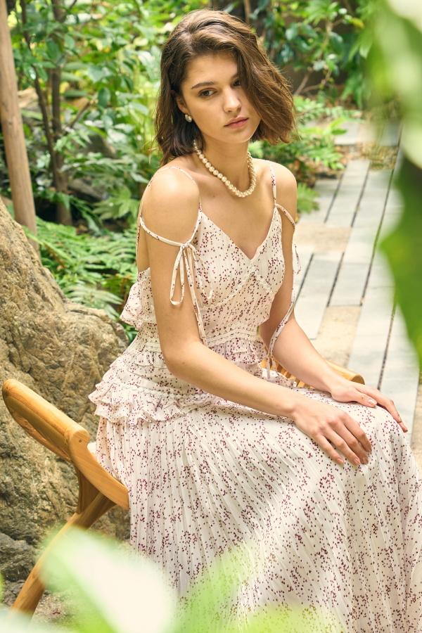 ERADIE Petit Heart One Piece Dress White