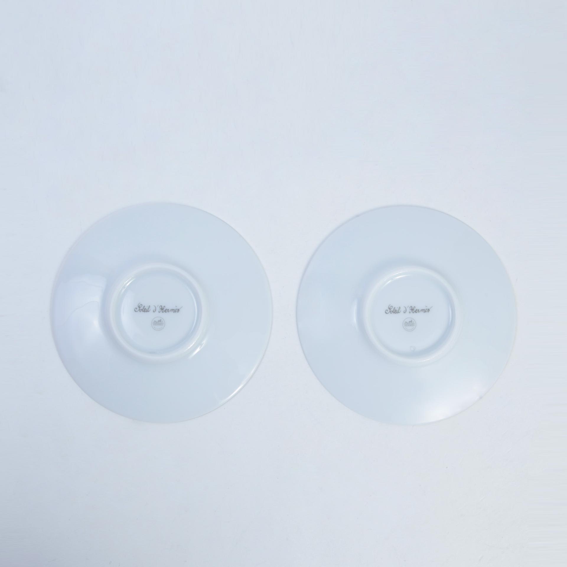 全新 HERMÈS 愛馬仕 Soleil d’Hermès coffee cup and saucer 黄色 陶器 - 3
