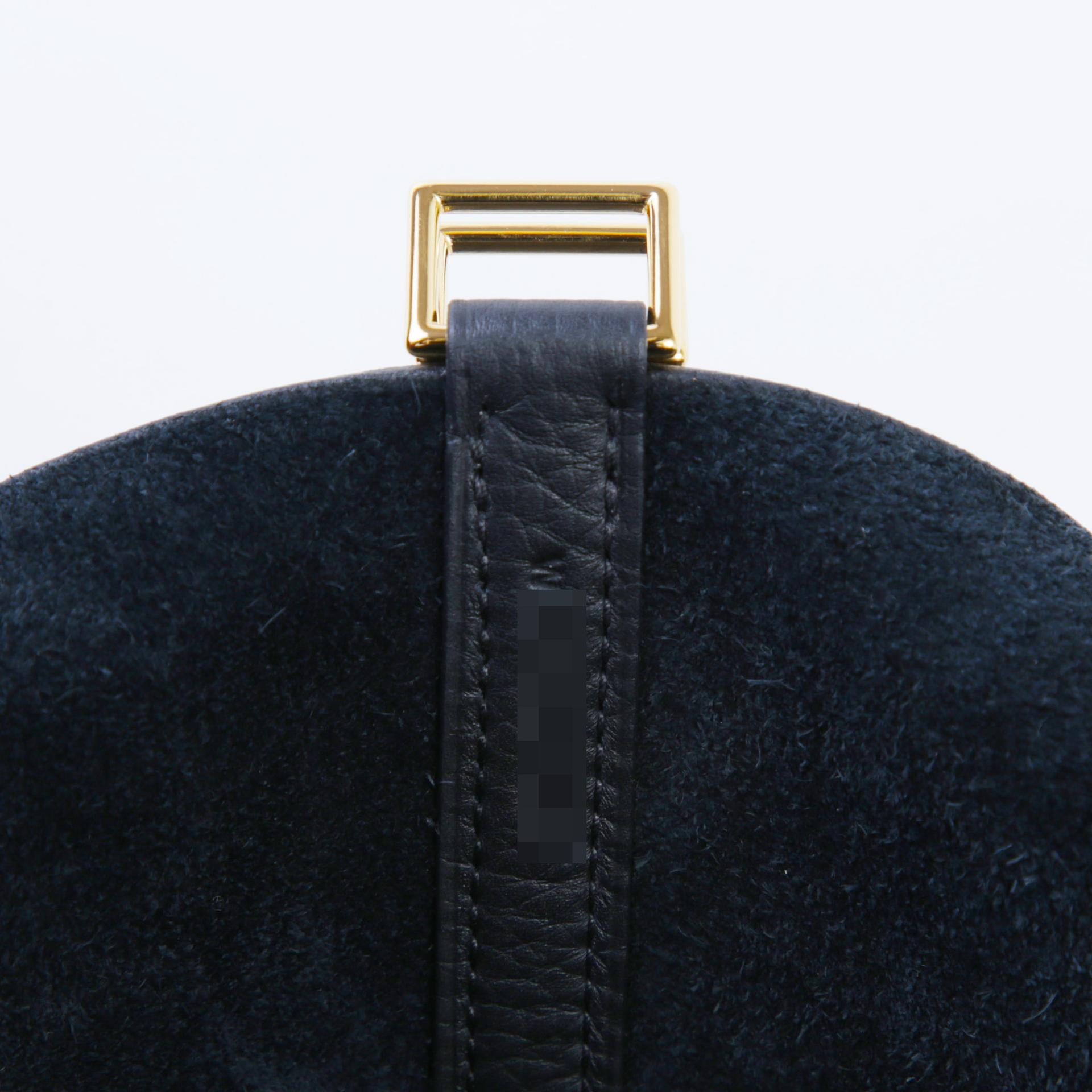 Brand New ( Rank N )  HERMÈS  Picotin Lock MM Black (89) Clemence Gold hardware W (2024) - 9