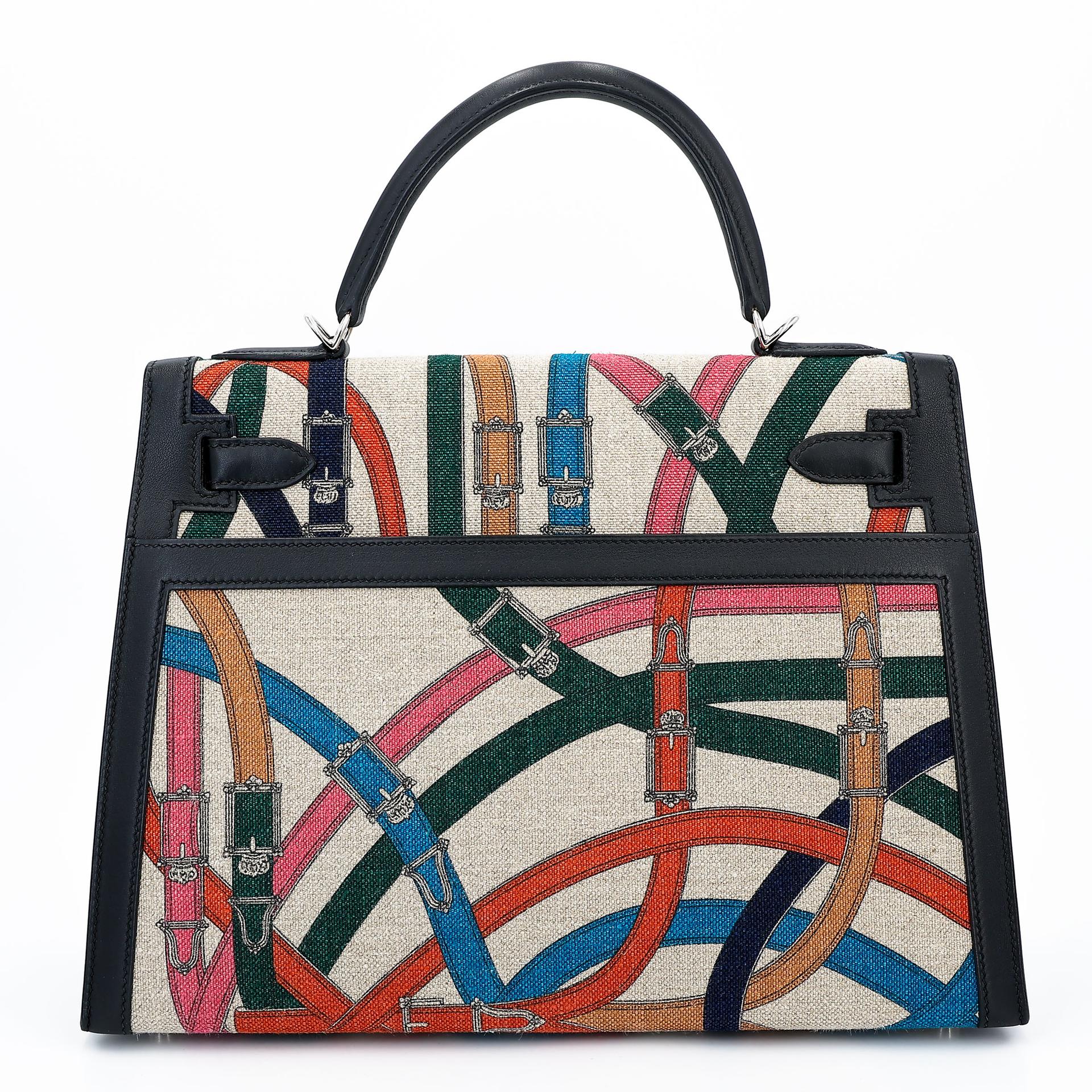 Kelly 32 Cavalcadour Toile de Camp  Black (89)