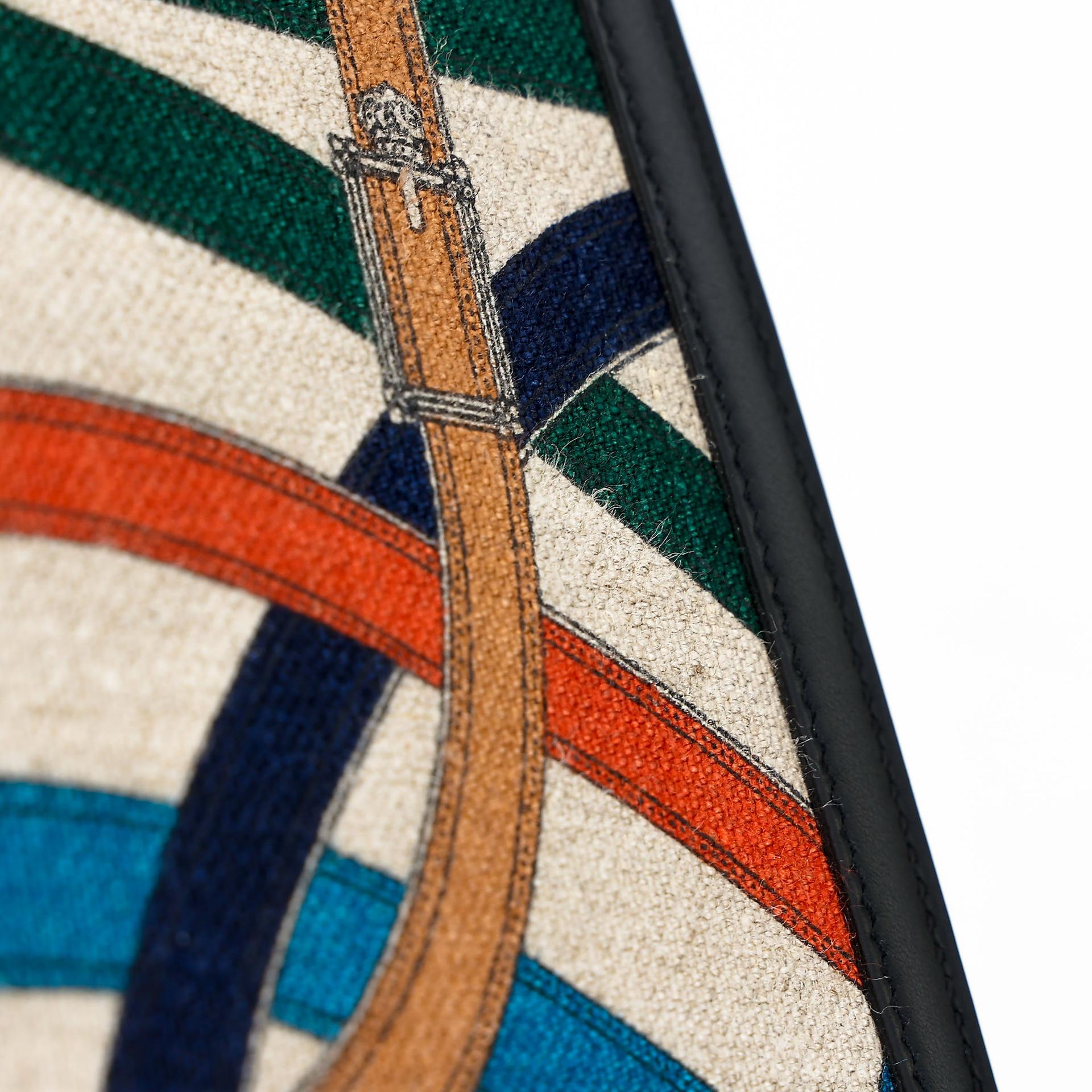 Very Good ( Rank A) HERMÈS Limited Edition Kelly 32 Cavalcadour Toile de Camp  Black (89) Toile Camp canvas Swift Palladium hardware A (2017) - 8
