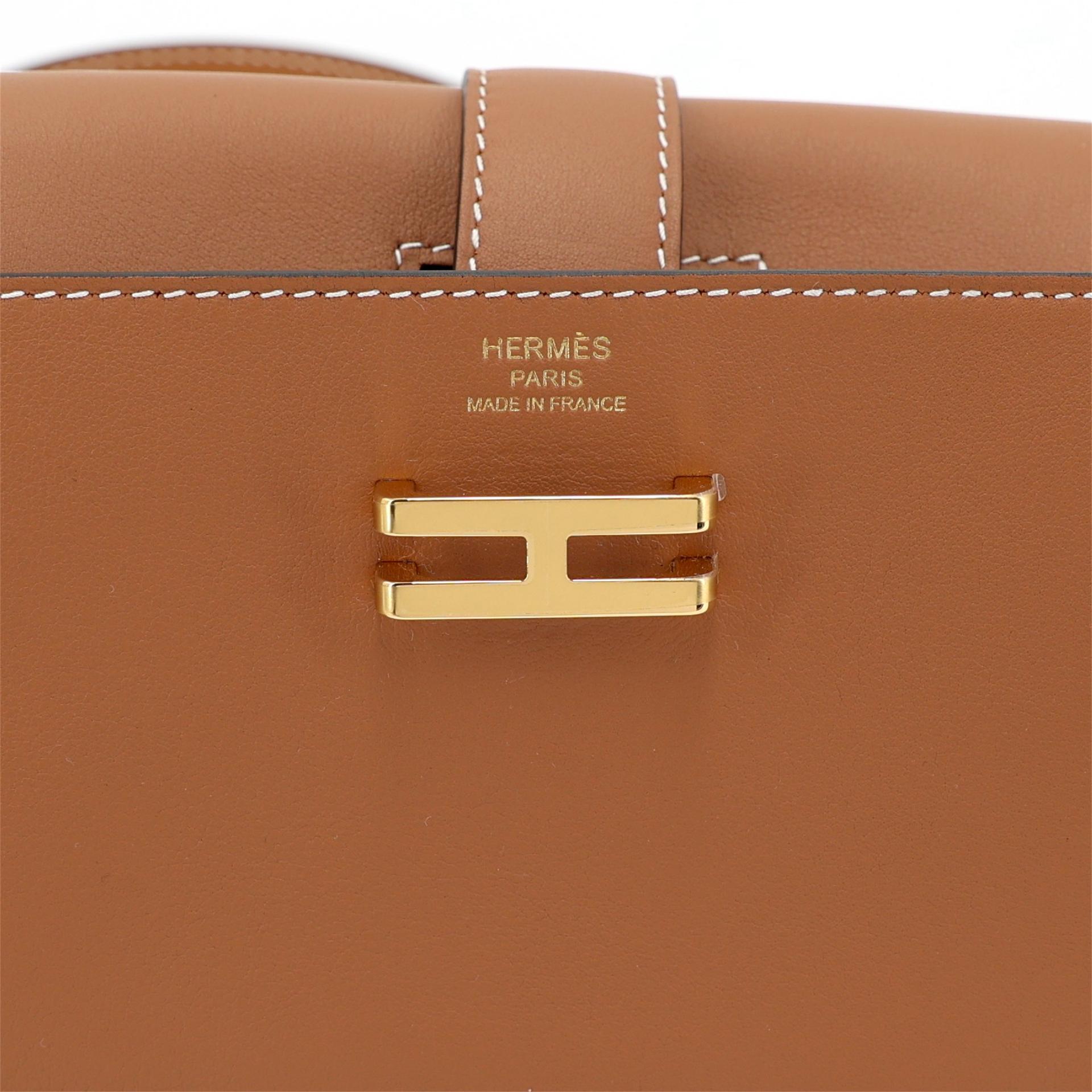 Unused ( Rank NS ) HERMÈS Elan Pocket 24 belt Gold (37) Swift Gold hardware B (2023) - 7