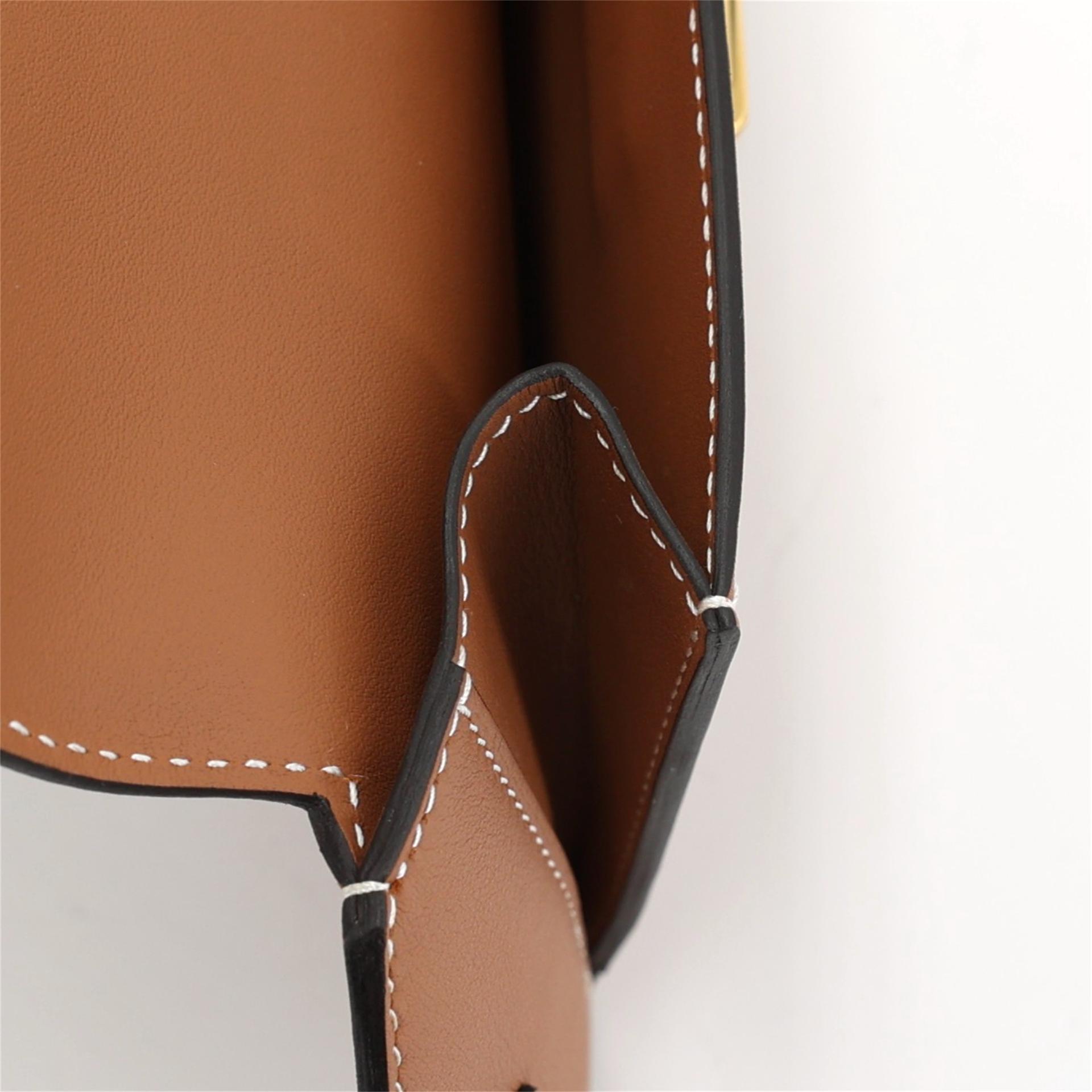 Unused ( Rank NS ) HERMÈS Elan Pocket 24 belt Gold (37) Swift Gold hardware B (2023) - 9
