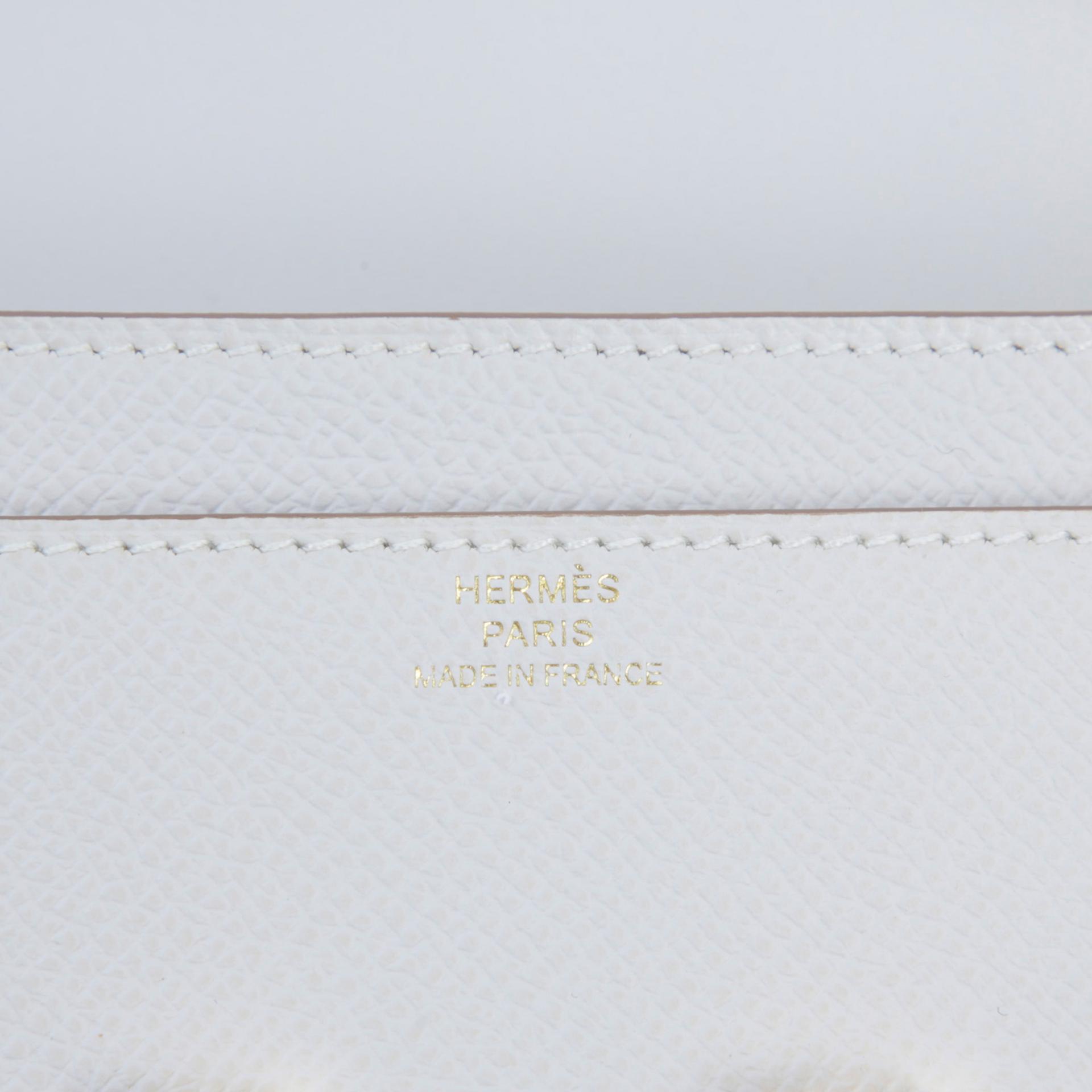 A美品  HERMÈS 愛馬仕  Constance To Go M4 奶灰色 Gris Pale Epsom皮 金扣 B刻 2023年 - 10