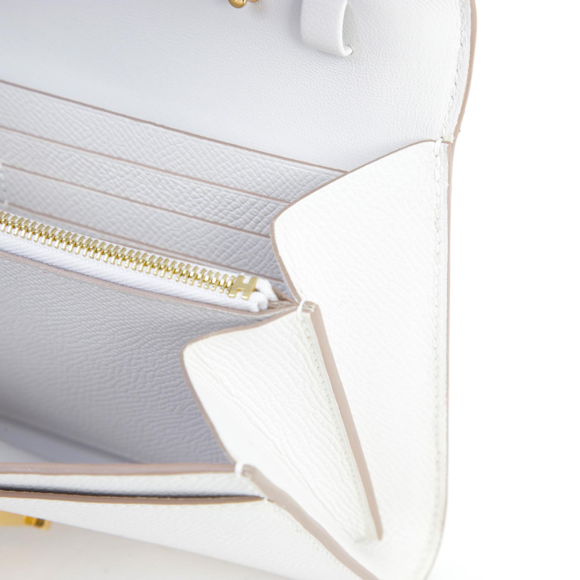A美品  HERMÈS 愛馬仕  Constance To Go M4 奶灰色 Gris Pale Epsom皮 金扣 B刻 2023年 - 13