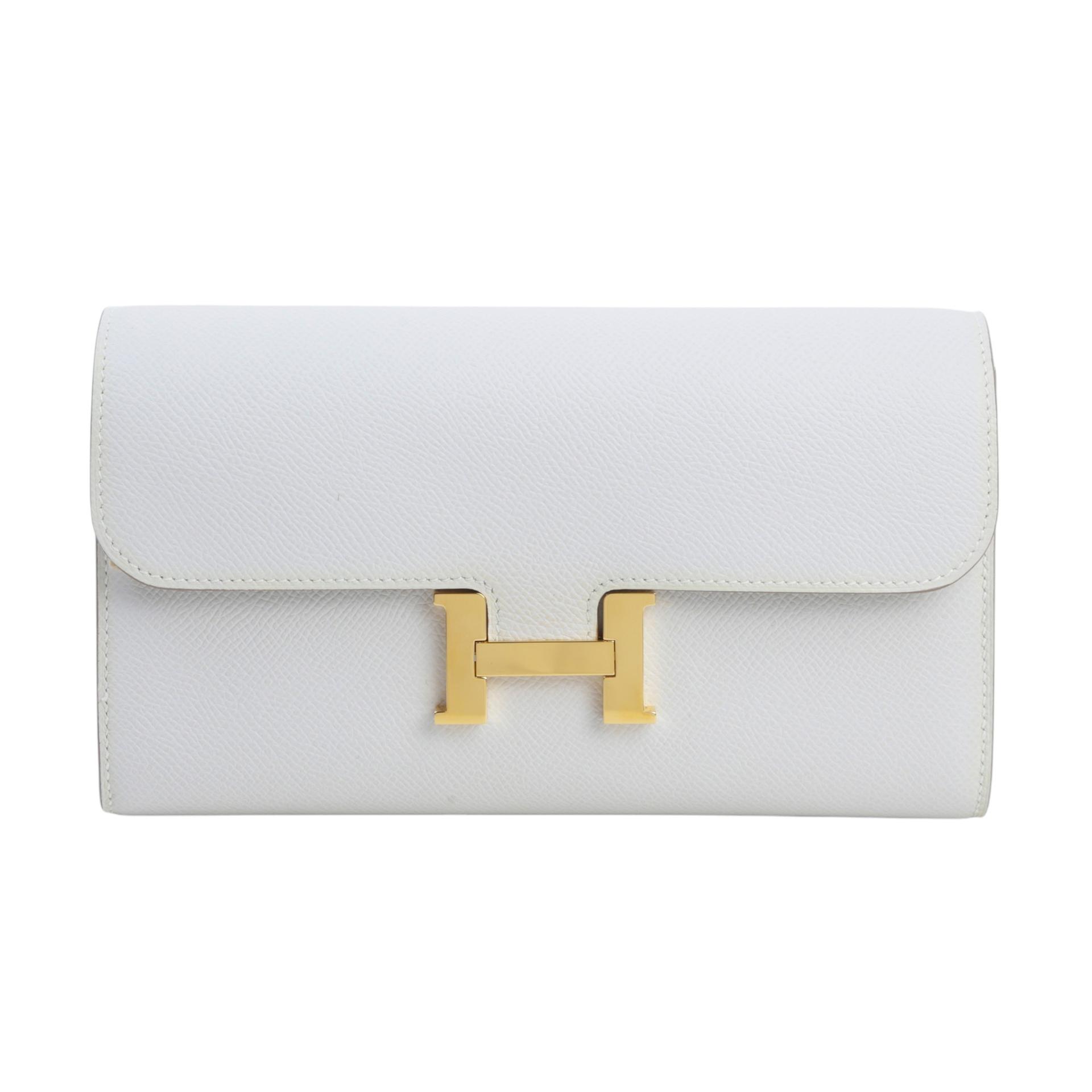 A美品  HERMÈS 愛馬仕  Constance To Go M4 奶灰色 Gris Pale Epsom皮 金扣 B刻 2023年 - 1