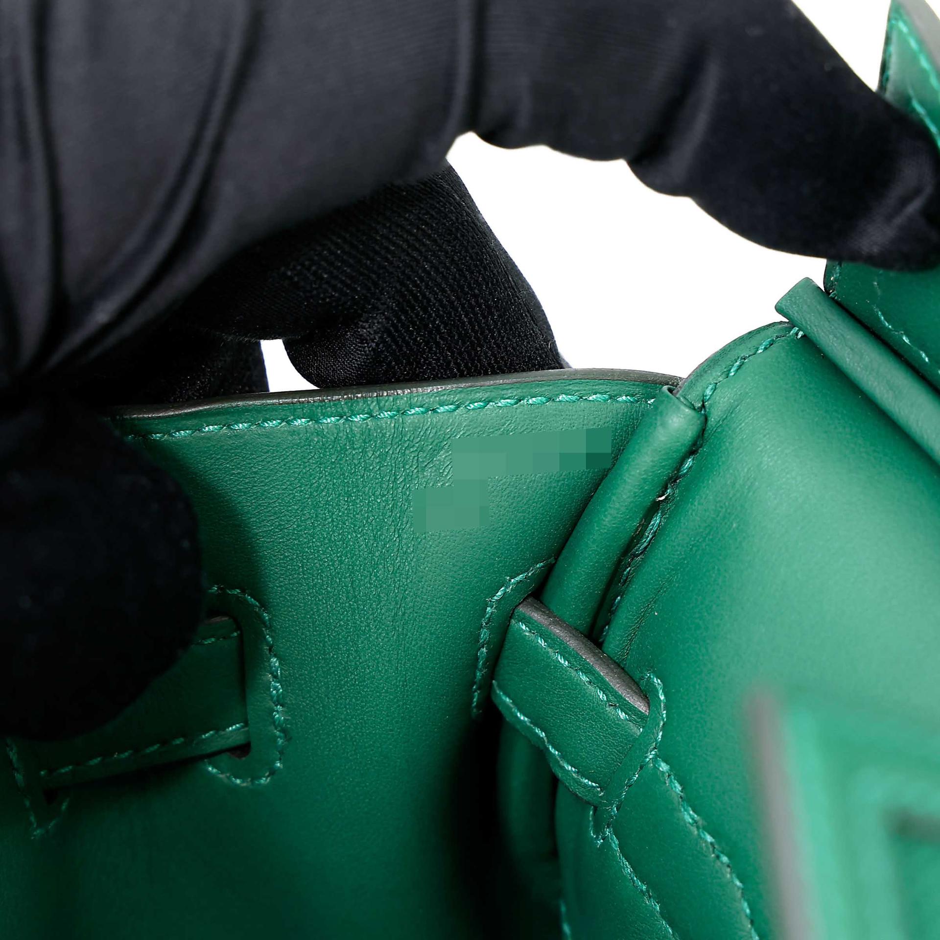 Brand New ( Rank N ) HERMÈS Limited Edition Birkin Cargo 25 Vert Moyen (65) Swift Canvas Palladium hardware K (2025) - 18