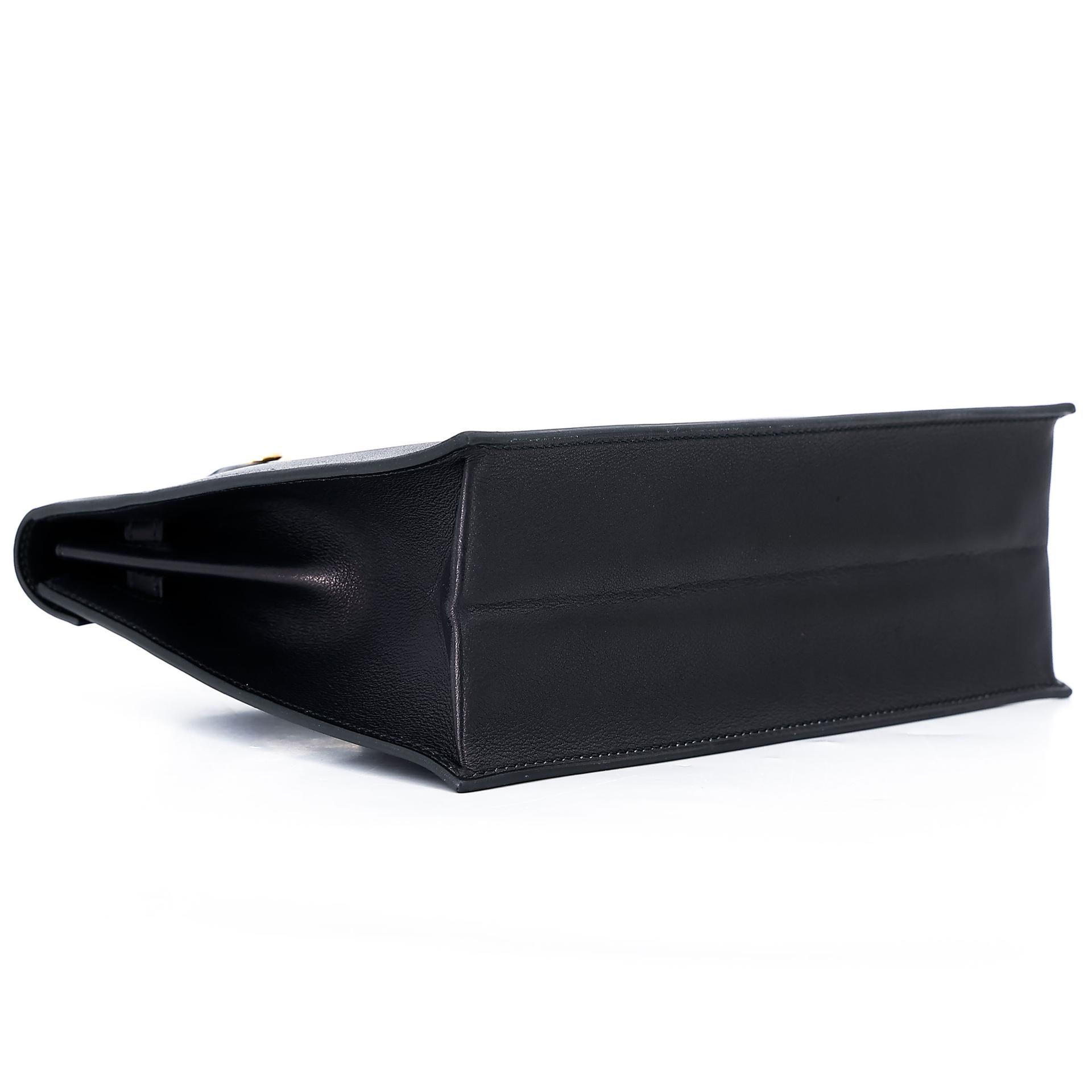 Brand New ( Rank N )  HERMÈS  Kelly Danse Black (89) Volupto calfskin Gold hardware K (2025) - 6