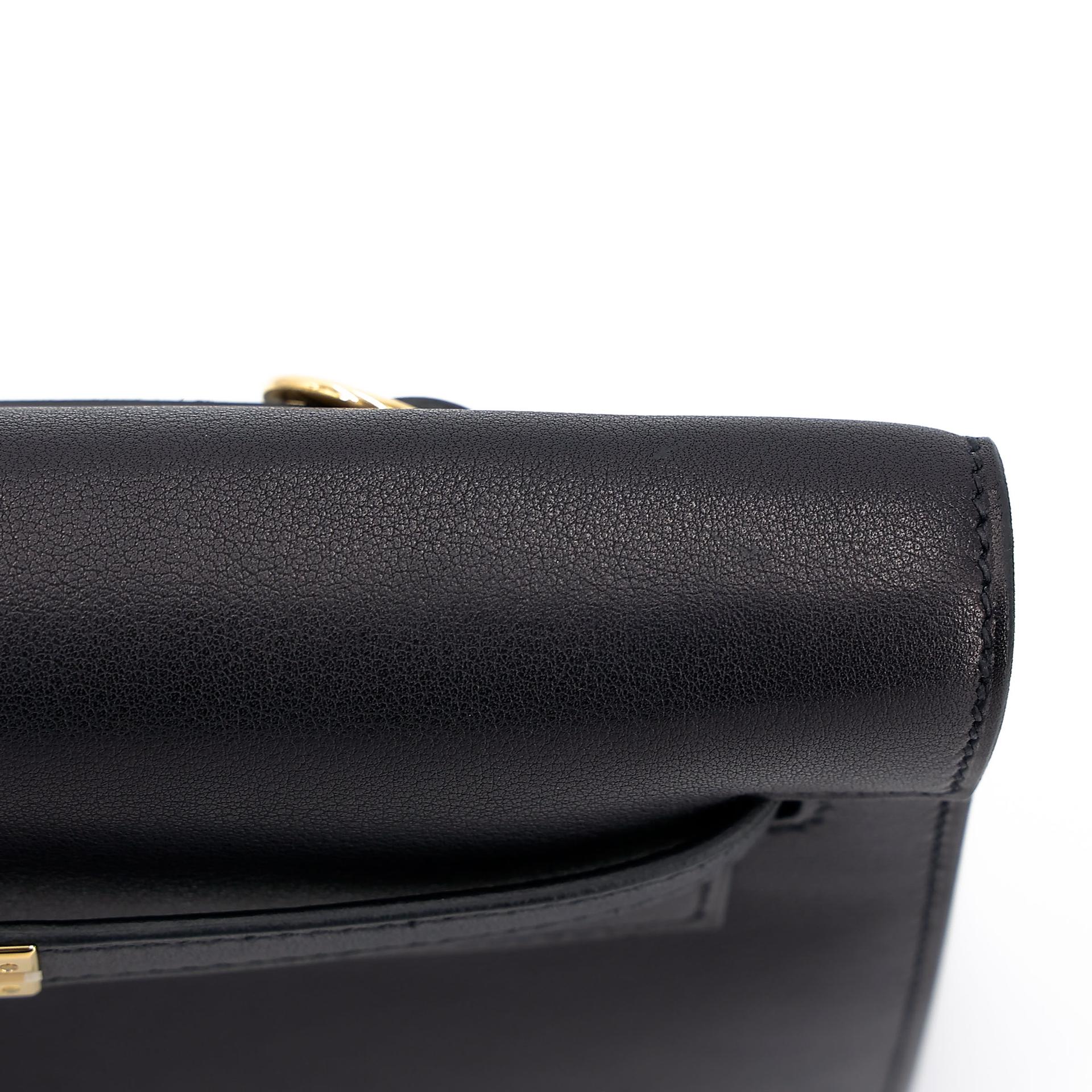 Brand New ( Rank N )  HERMÈS  Kelly Danse Black (89) Volupto calfskin Gold hardware K (2025) - 8