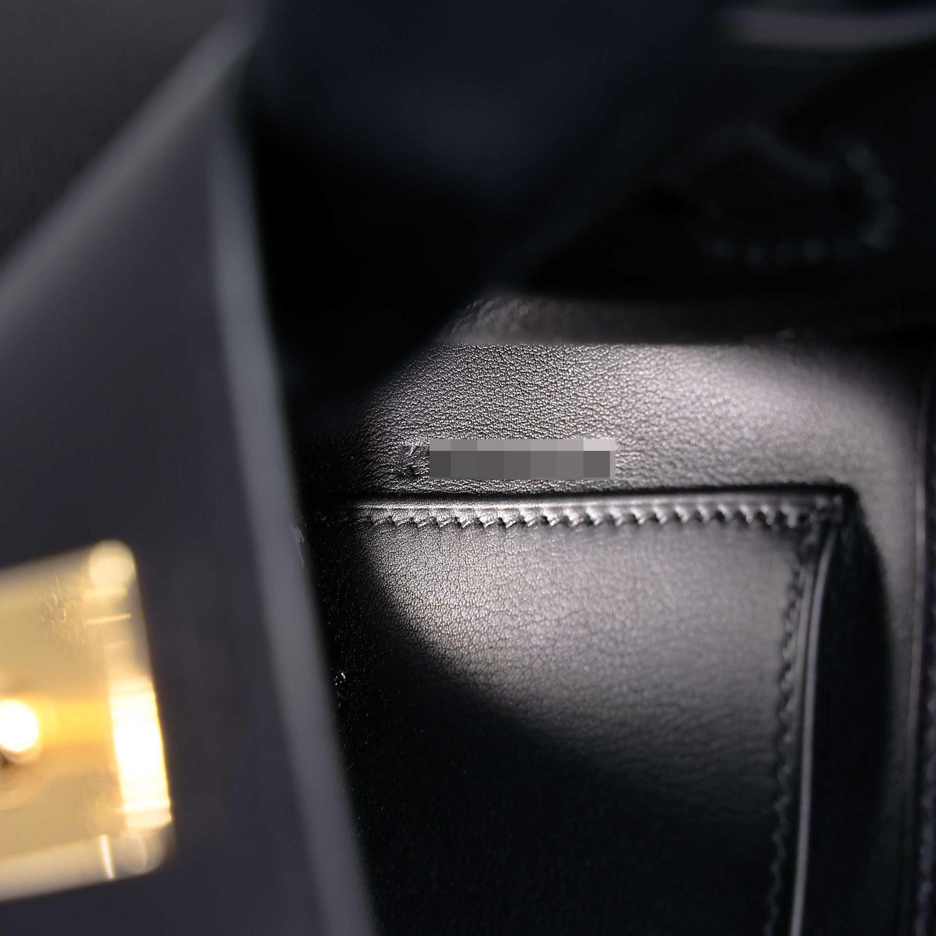 Brand New ( Rank N )  HERMÈS  Kelly Danse Black (89) Volupto calfskin Gold hardware K (2025) - 15