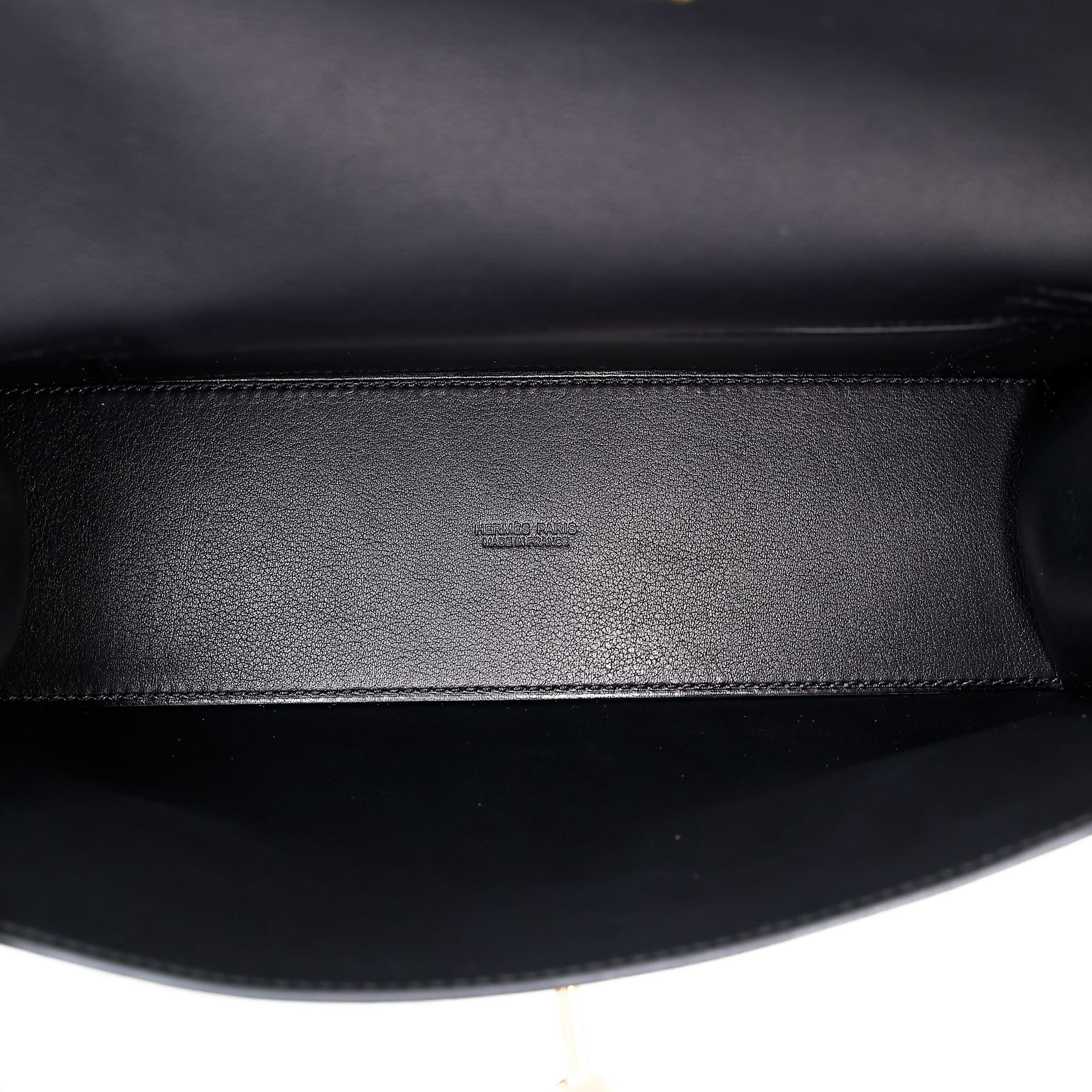 Brand New ( Rank N )  HERMÈS  Kelly Danse Black (89) Volupto calfskin Gold hardware K (2025) - 18