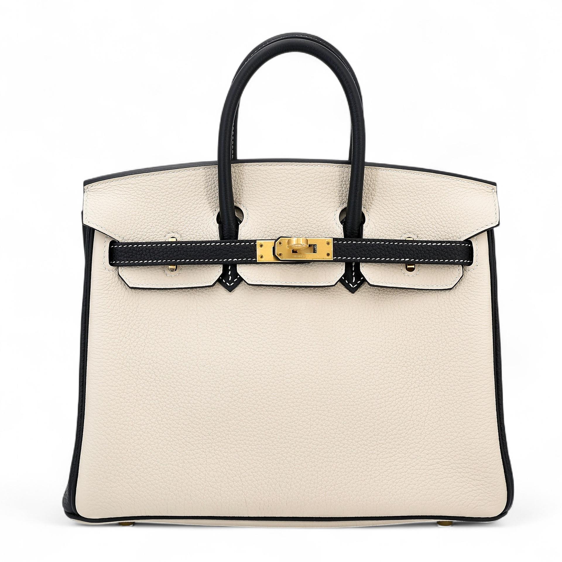 Birkin 25 89 黑色Noir I2 奶油白Nata | GINZA XIAOMA