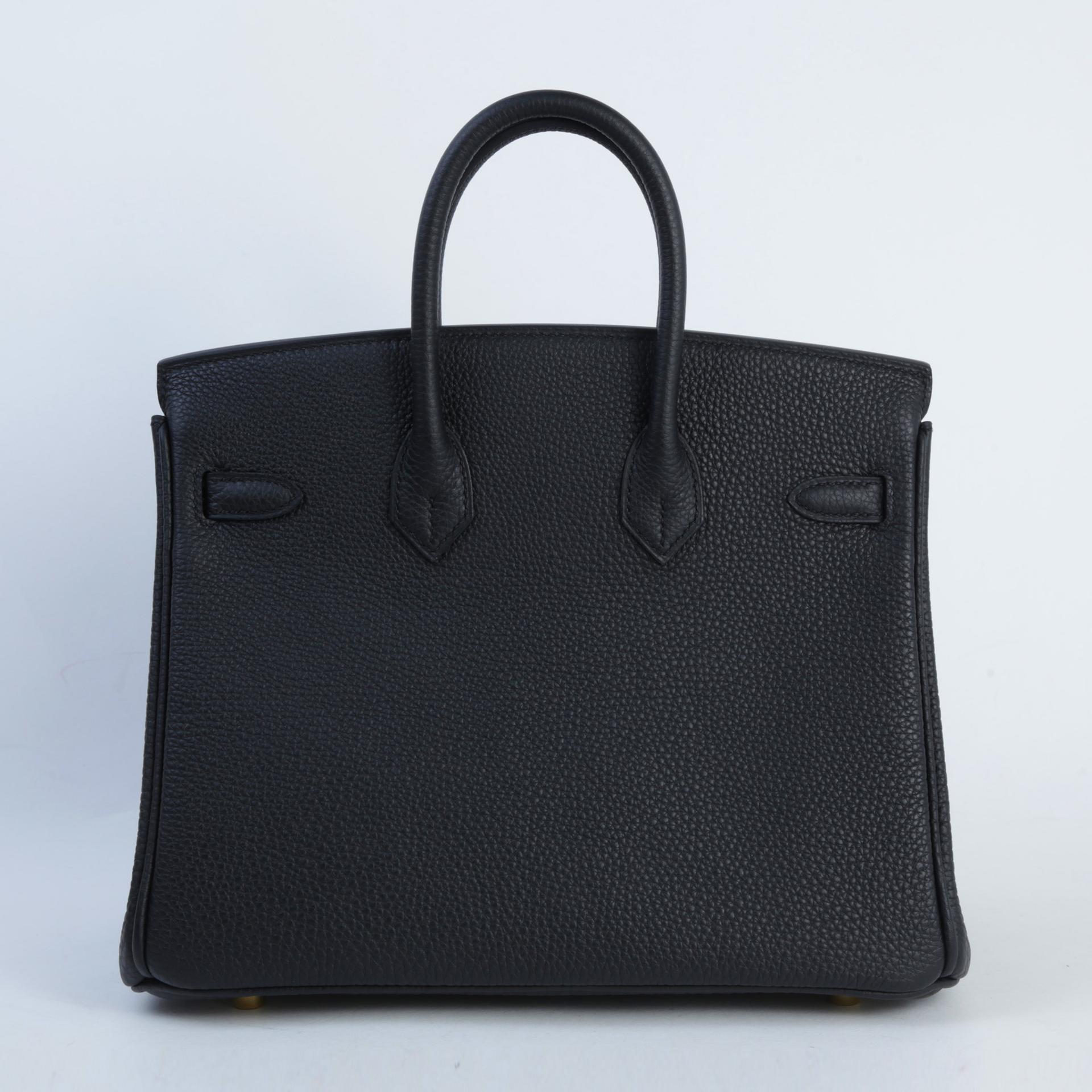 Brand New ( Rank N )  HERMÈS  Birkin 25 Black (89) Togo Gold hardware K (2025) - 2