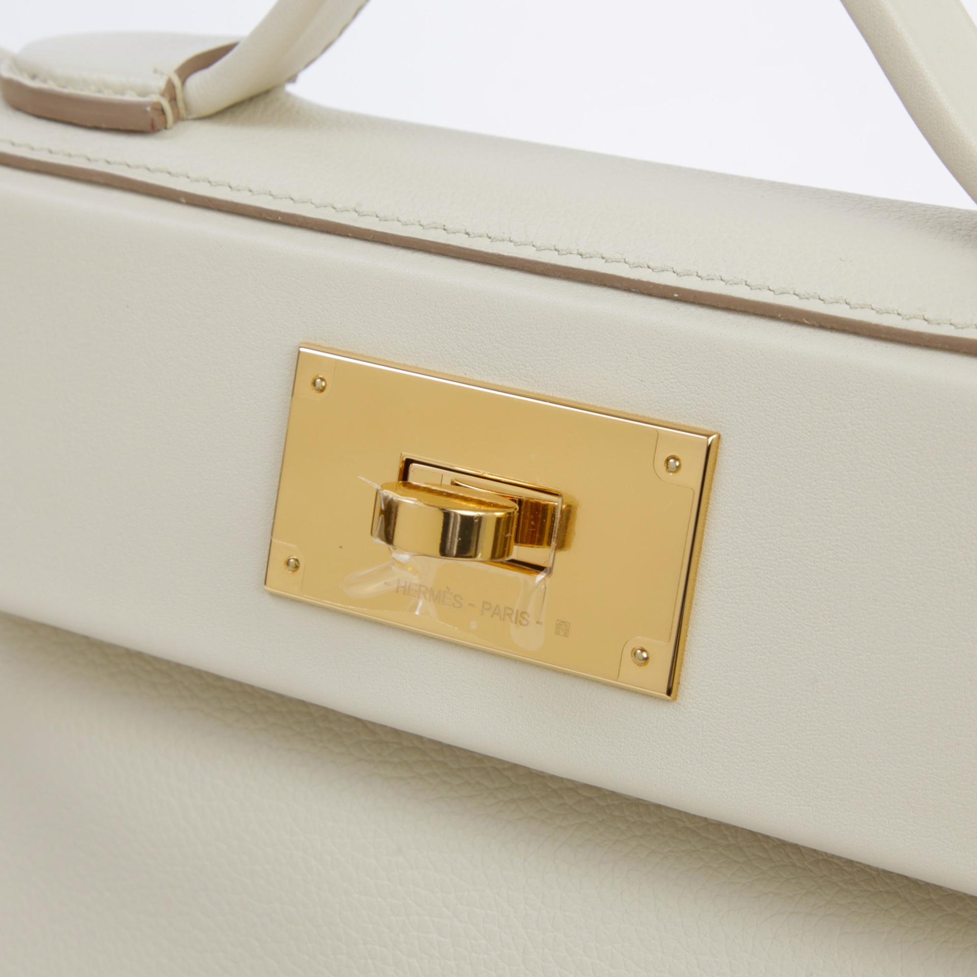 Brand New ( Rank N )  HERMÈS  24/24 - 21 mini Beton (8L) Evercolor Swift Gold hardware W (2024) - 8