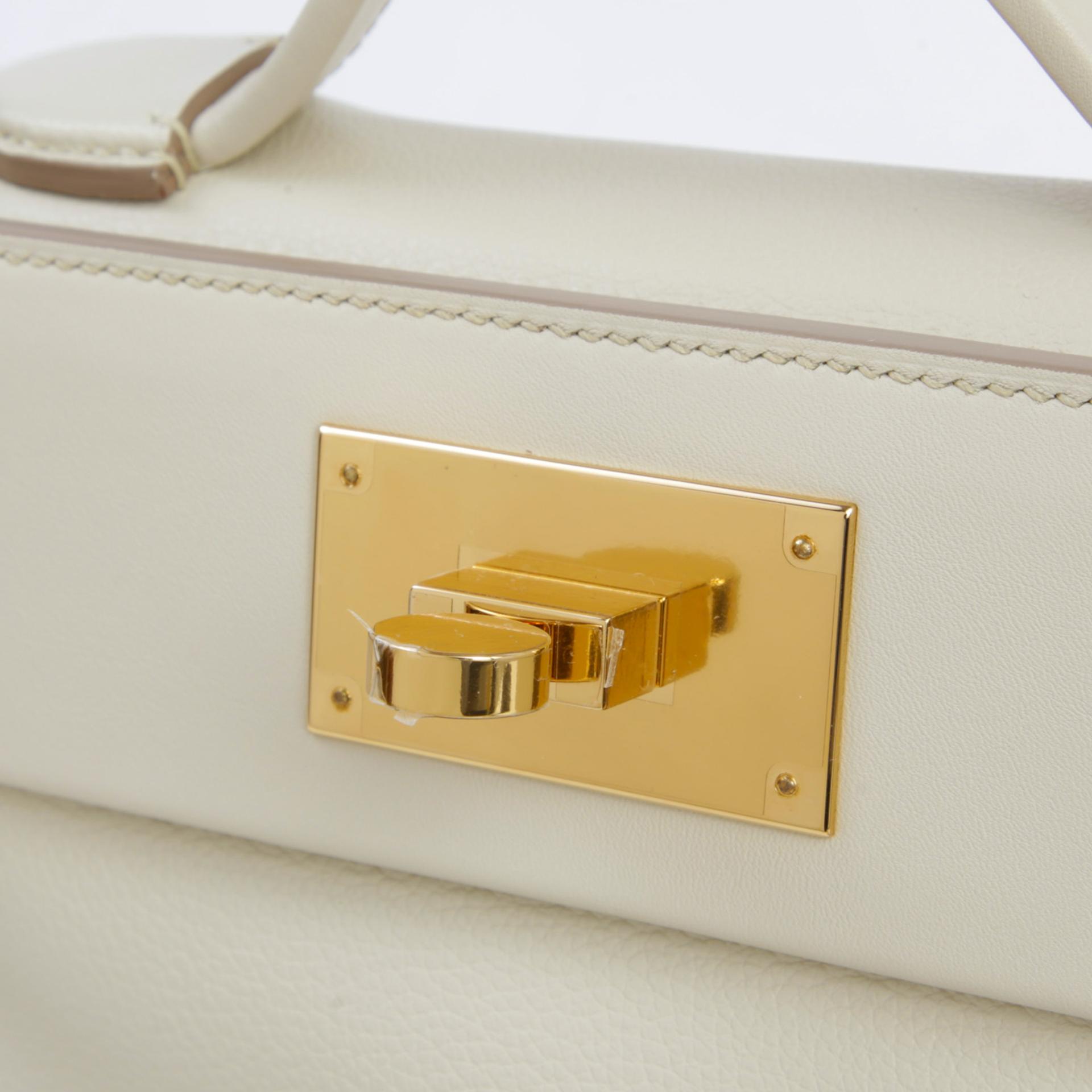 Brand New ( Rank N )  HERMÈS  24/24 - 21 mini Beton (8L) Evercolor Swift Gold hardware W (2024) - 9
