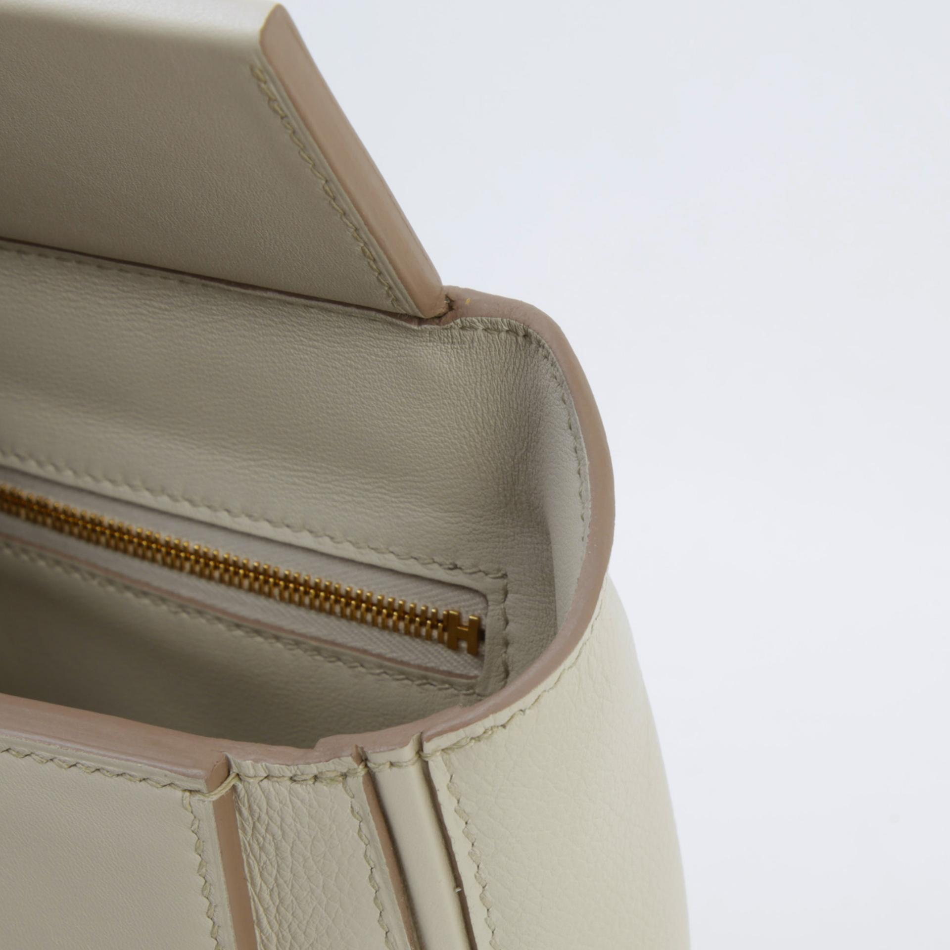 Brand New ( Rank N )  HERMÈS  24/24 - 21 mini Beton (8L) Evercolor Swift Gold hardware W (2024) - 12