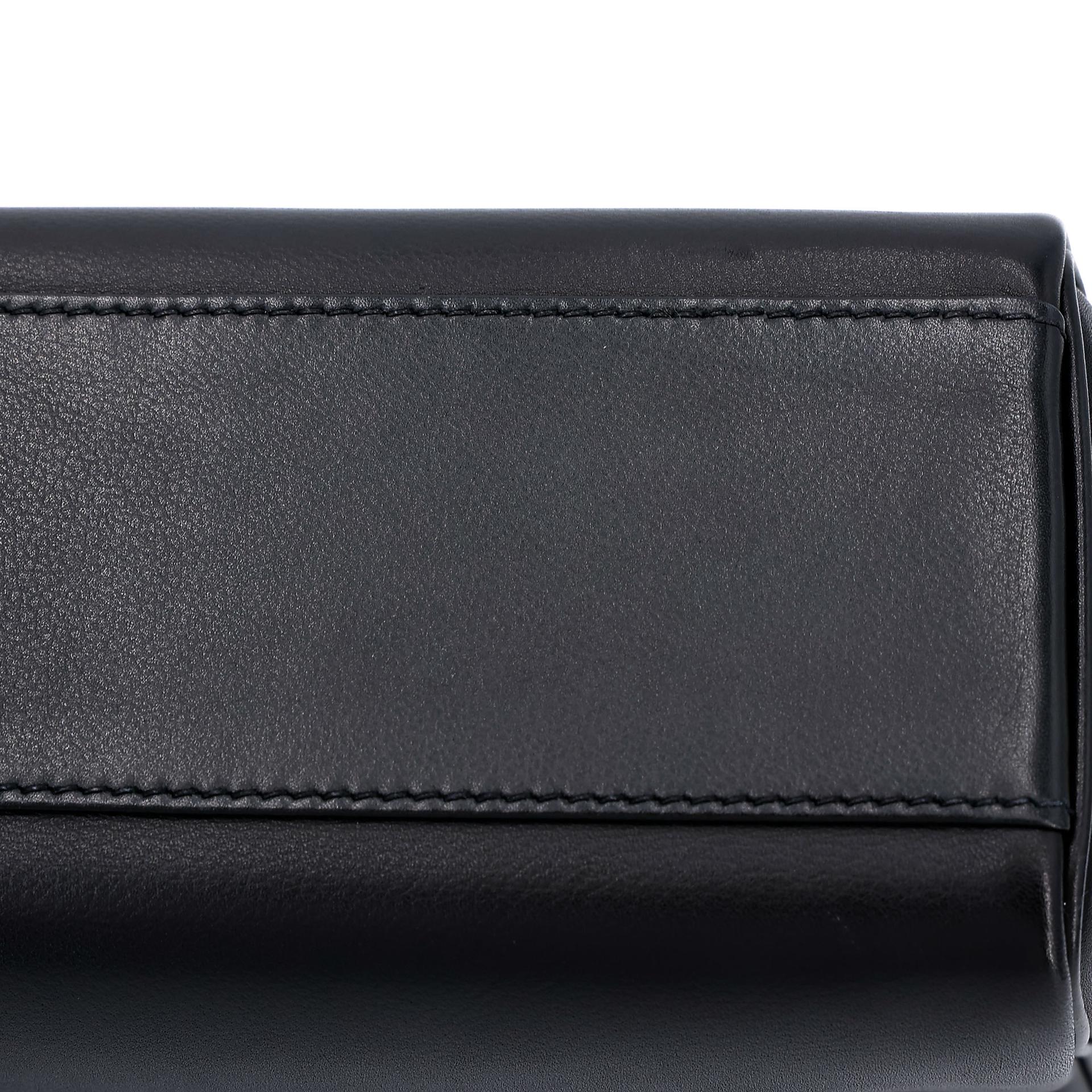A美品  HERMÈS 爱马仕  Kelly Messenger PM 89 黑色 Noir Evergrain皮 银扣 K刻 2025年 - 16