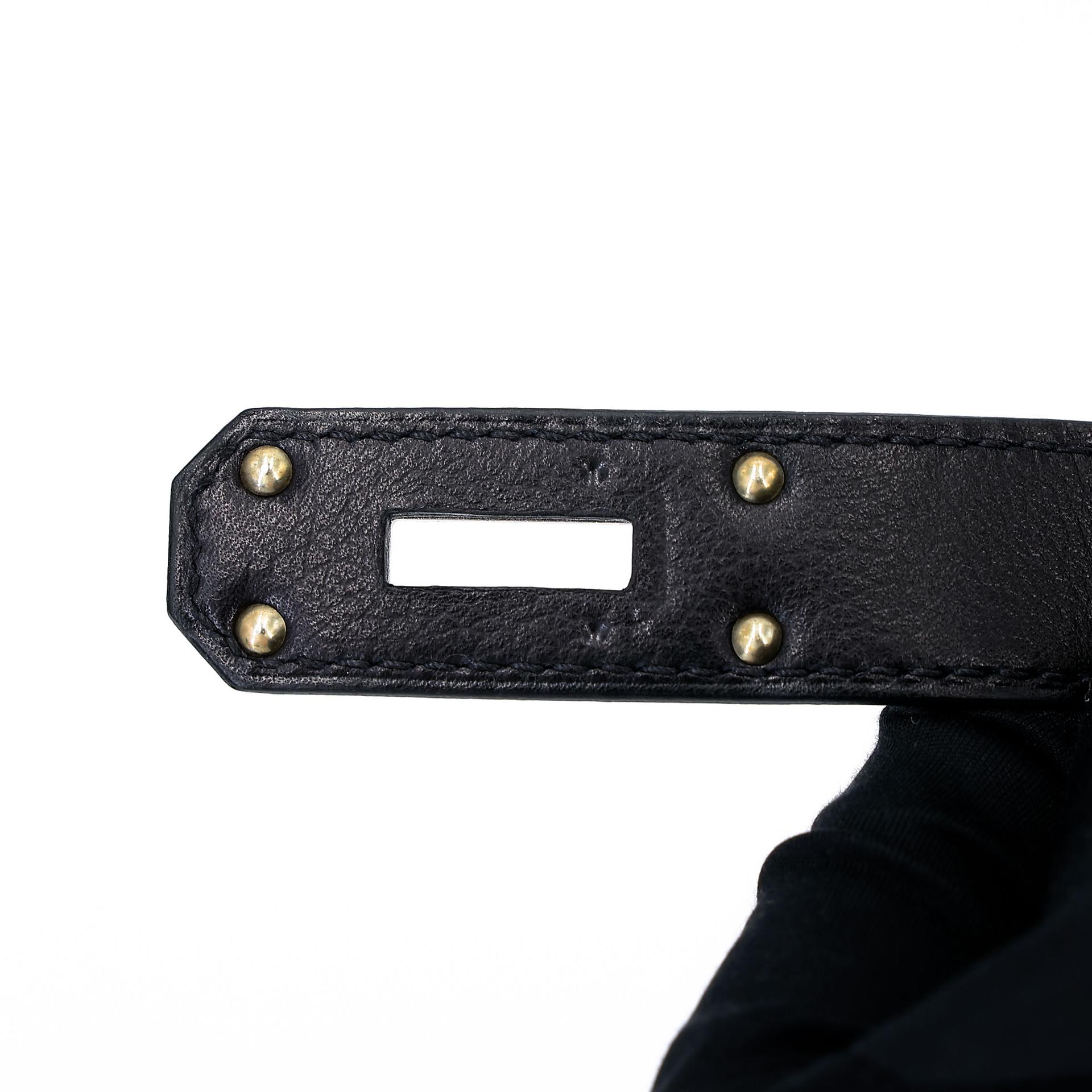 A美品  HERMÈS 爱马仕  Kelly Messenger PM 89 黑色 Noir Evergrain皮 银扣 K刻 2025年 - 25