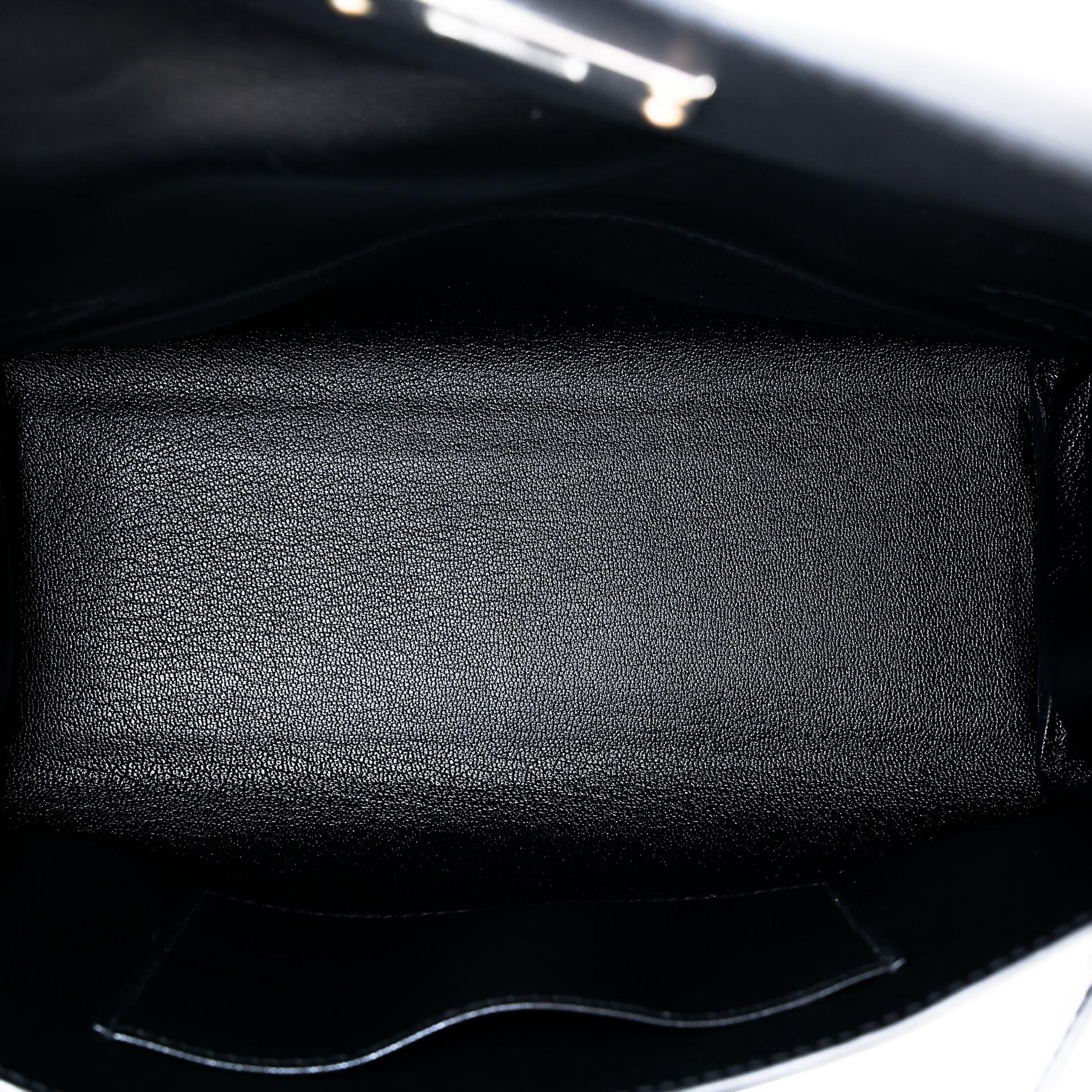 A美品  HERMÈS 爱马仕  Kelly Messenger PM 89 黑色 Noir Evergrain皮 银扣 K刻 2025年 - 37