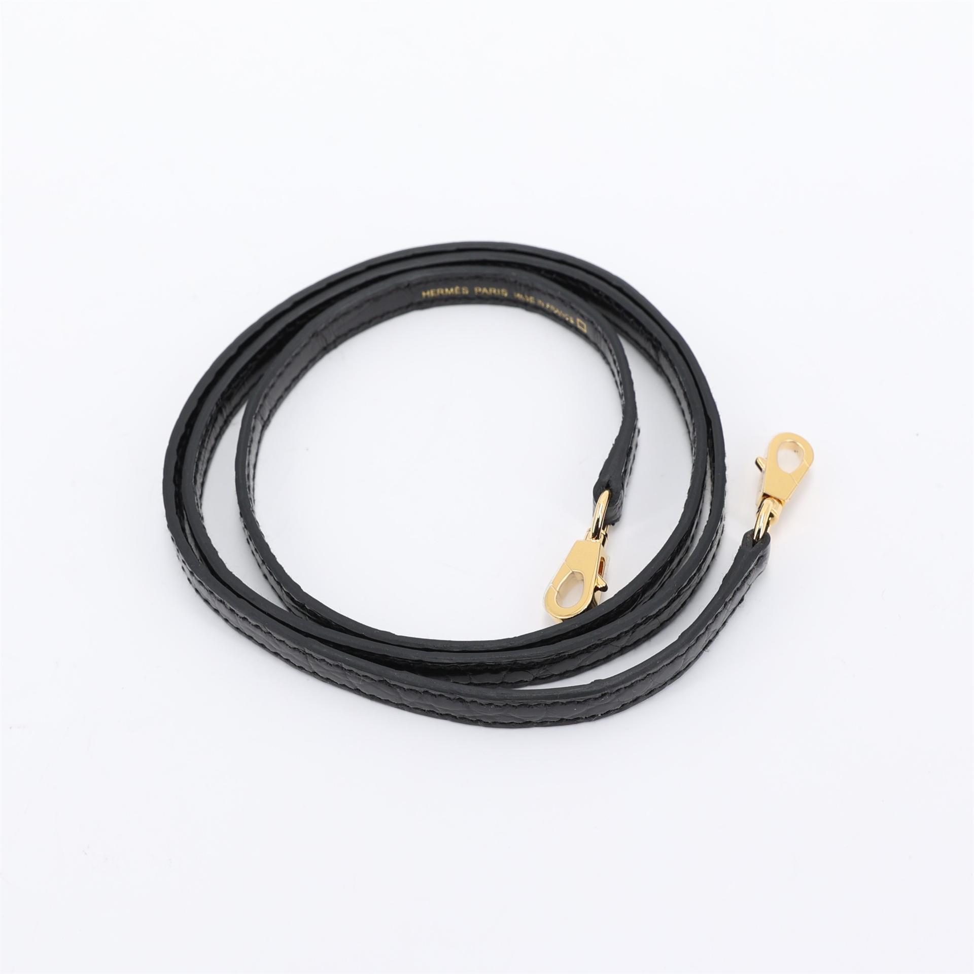 Brand New ( Rank N ) HERMÈS Mini Kelly II Black (89) Shiny Alligator Gold hardware K (2025) - 16