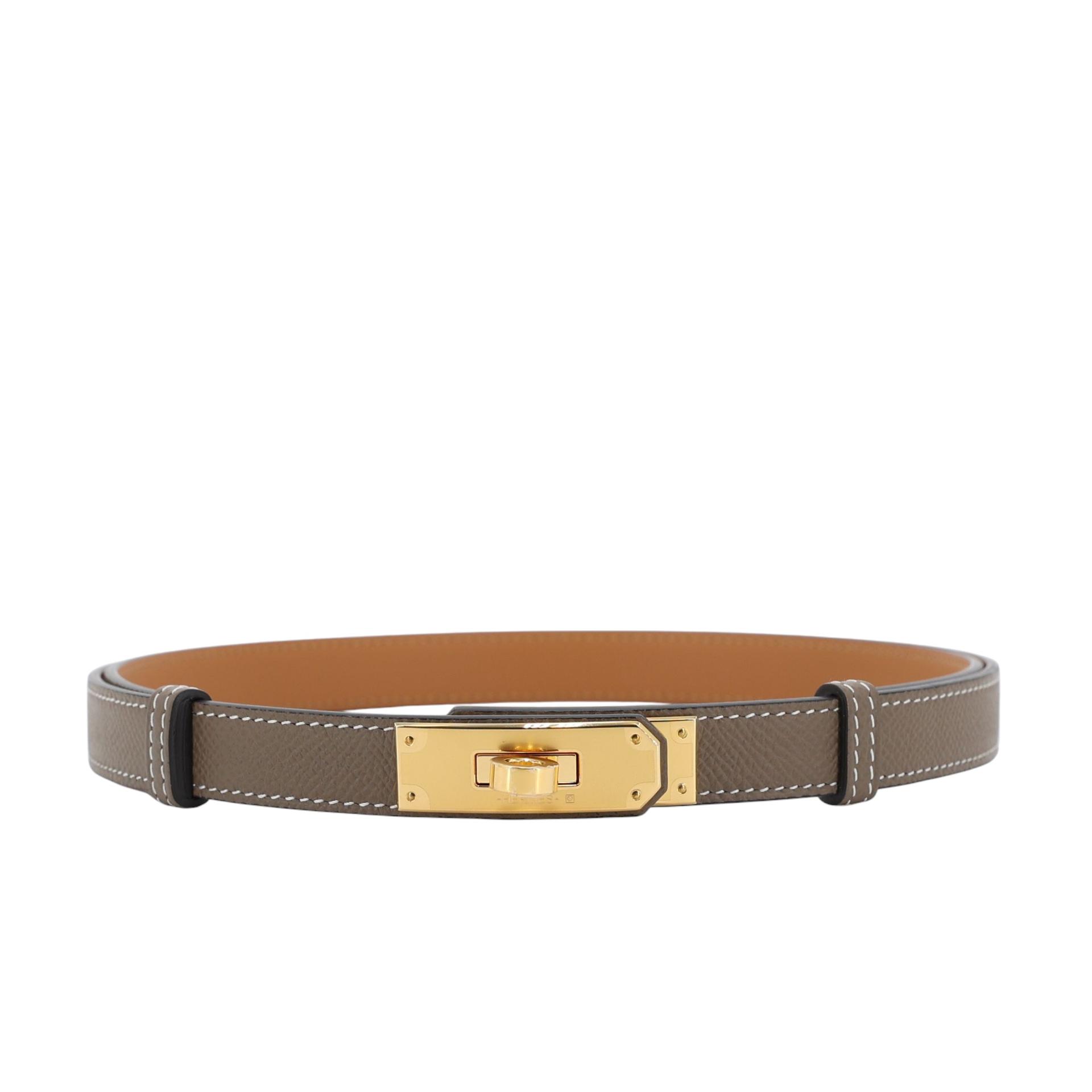 HERMES エルメス ケリーベルト ゴールド ケリーベルト エトゥープ (18) | GINZA XIAOMA