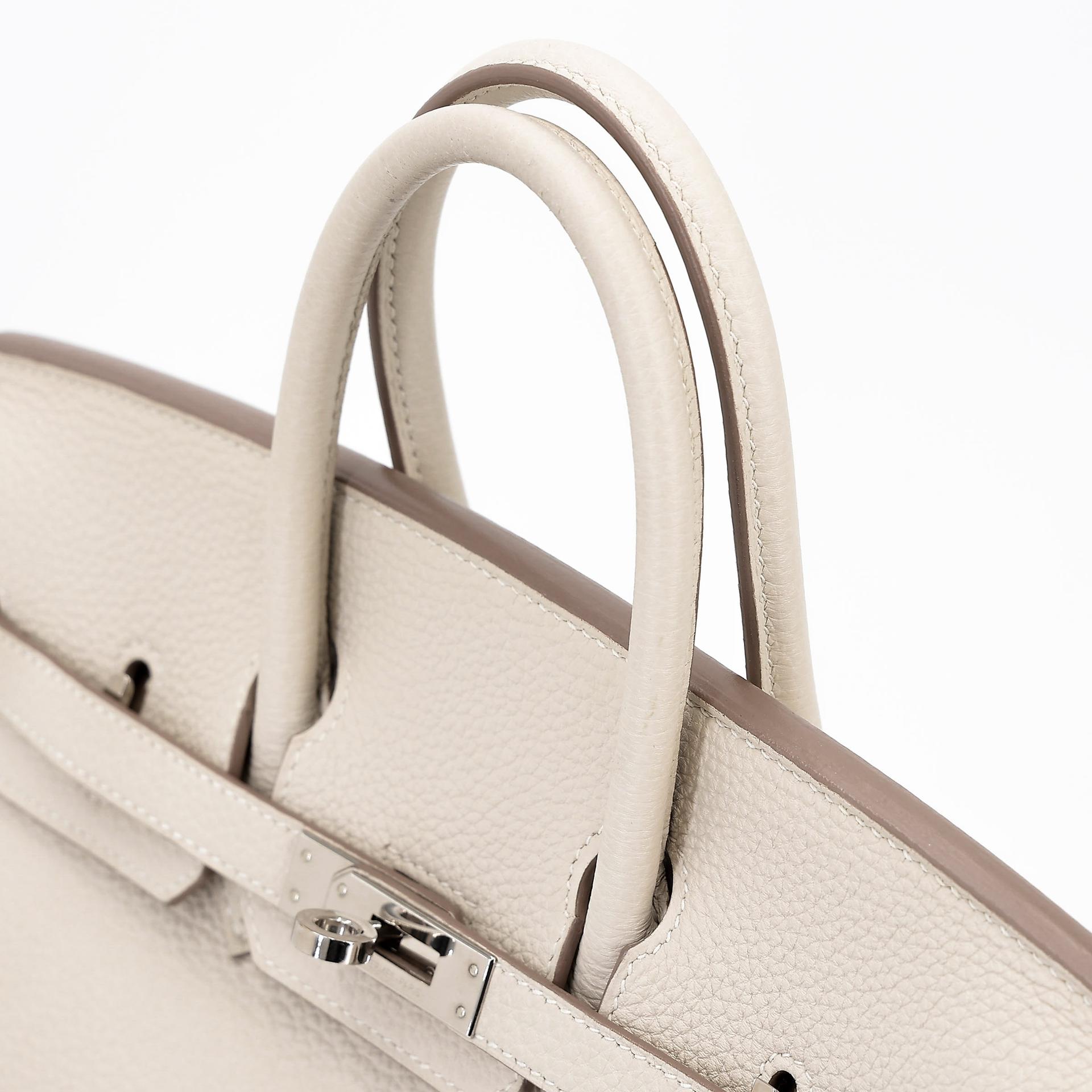 ランク A  HERMÈS エルメス  バーキン25 クレ (10) トゴ シルバー金具 Y刻印 - 4